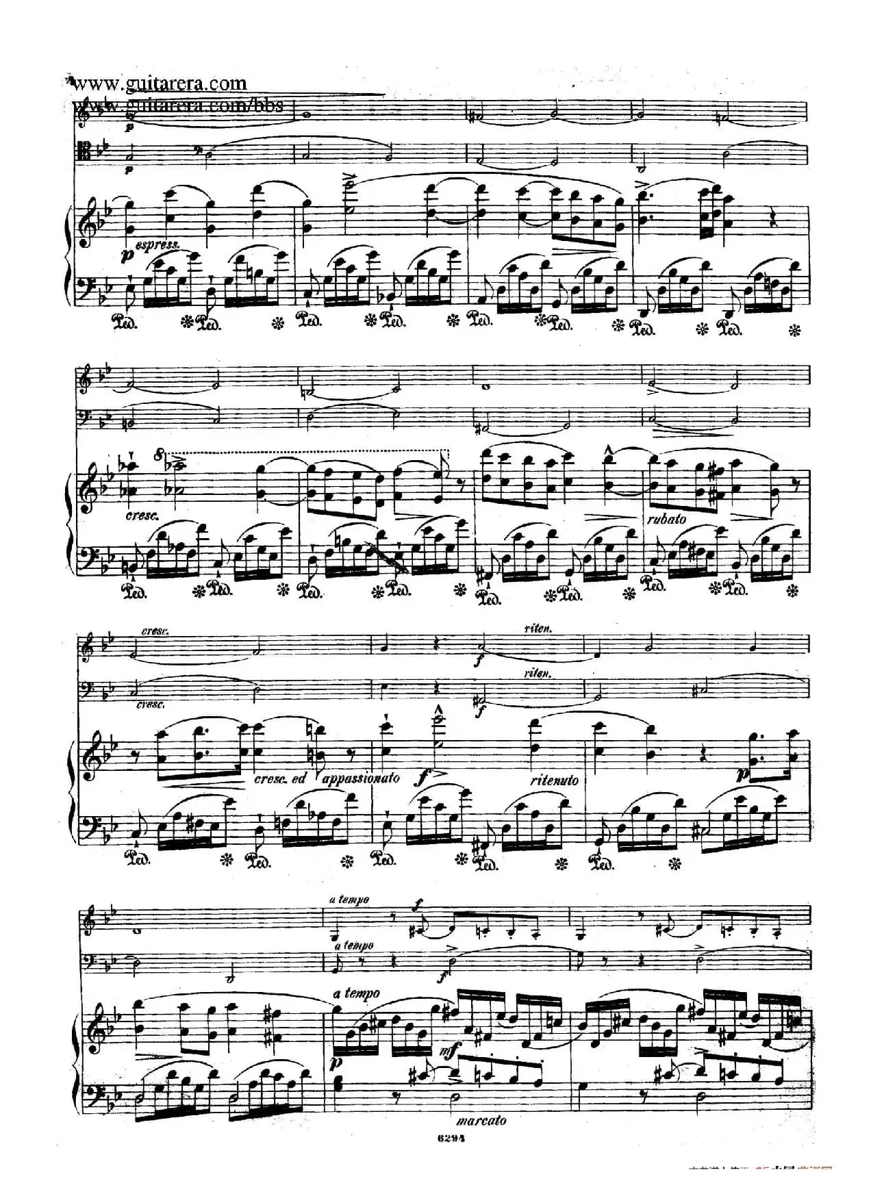 Piano Trio in g Minor Op.8（g小调钢琴三重奏）