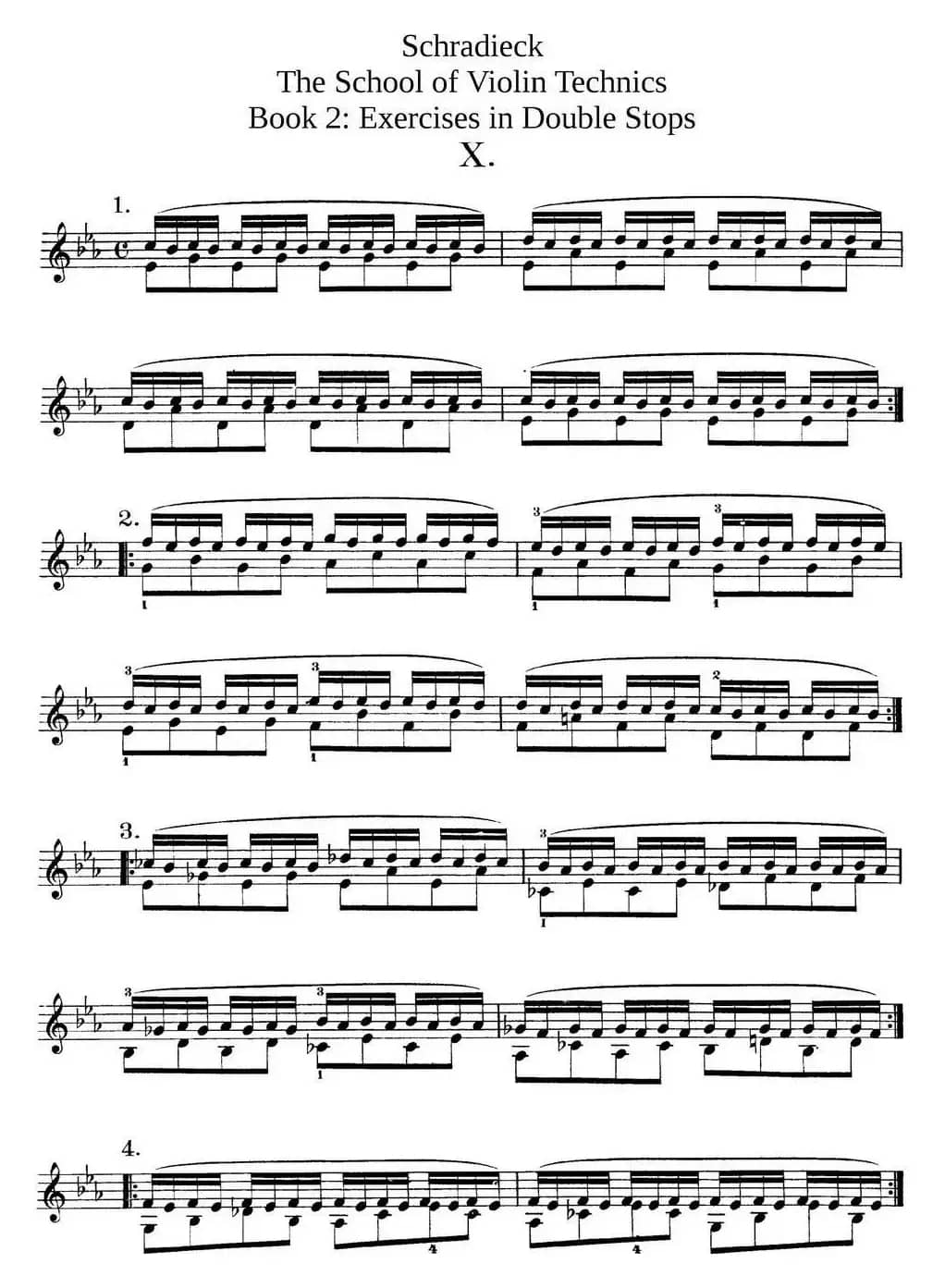 史拉迪克小提琴技术练习 第2册（Ⅹ）