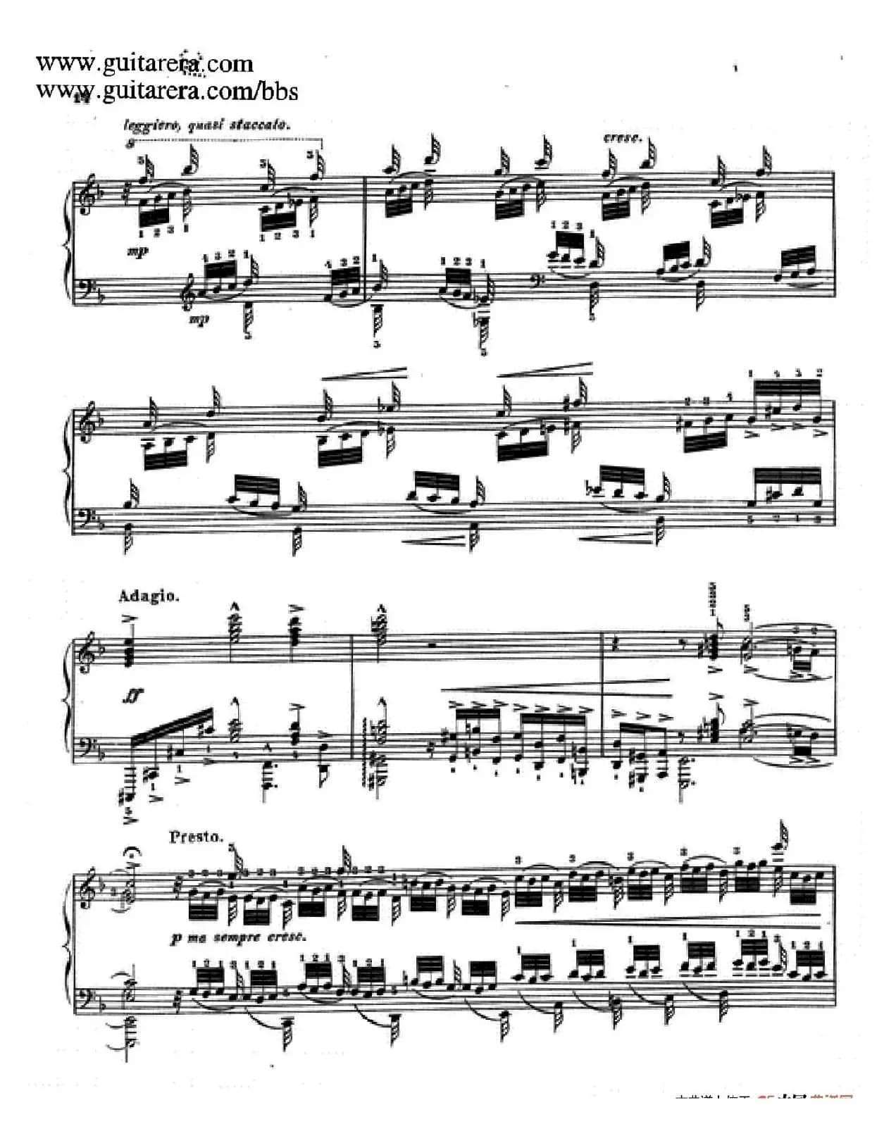 d小调托卡塔与赋格（BWV 565·陶西格改编钢琴独奏版）