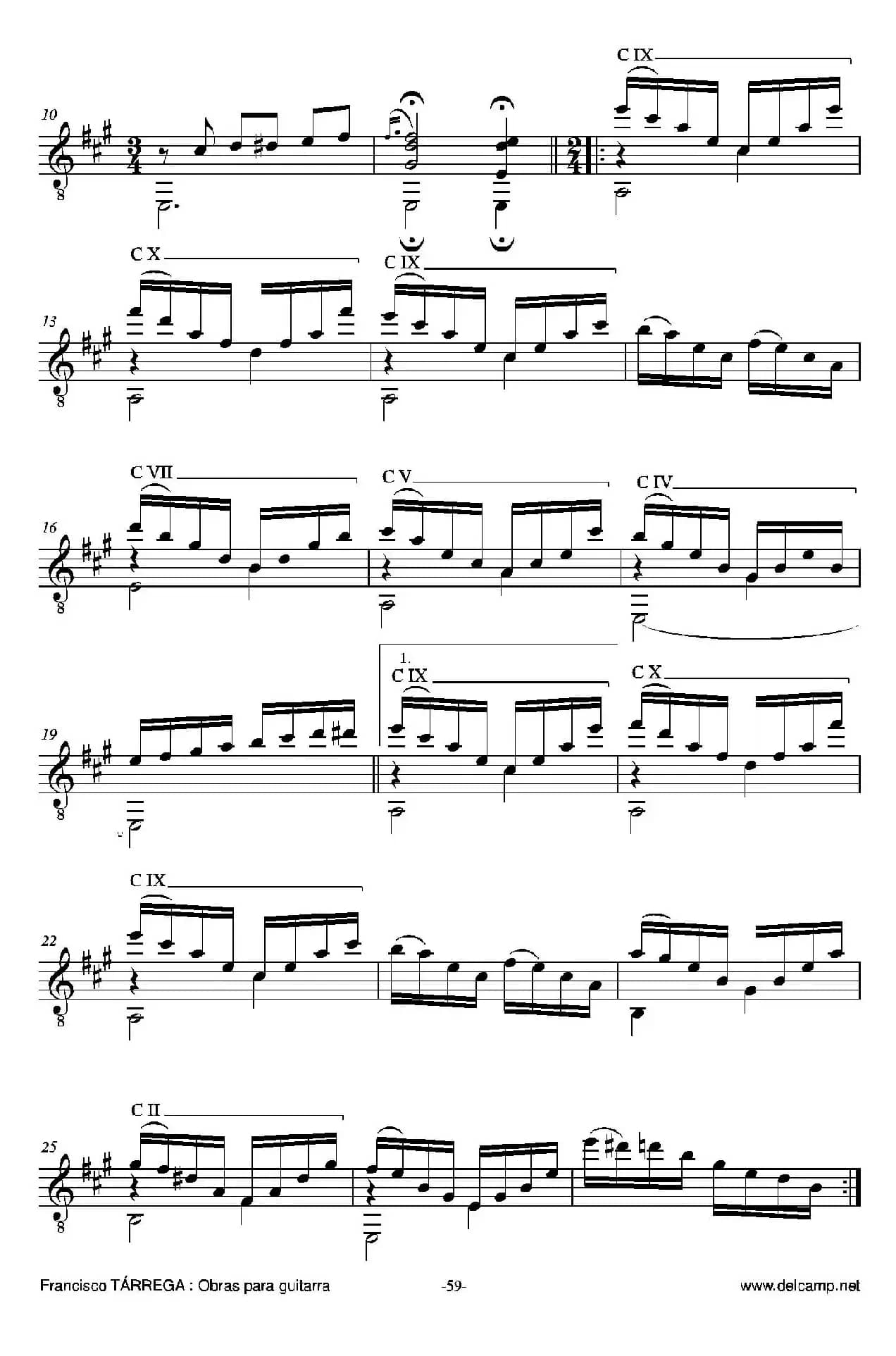 《塔雷加作品全集》第4部分（古典吉他）