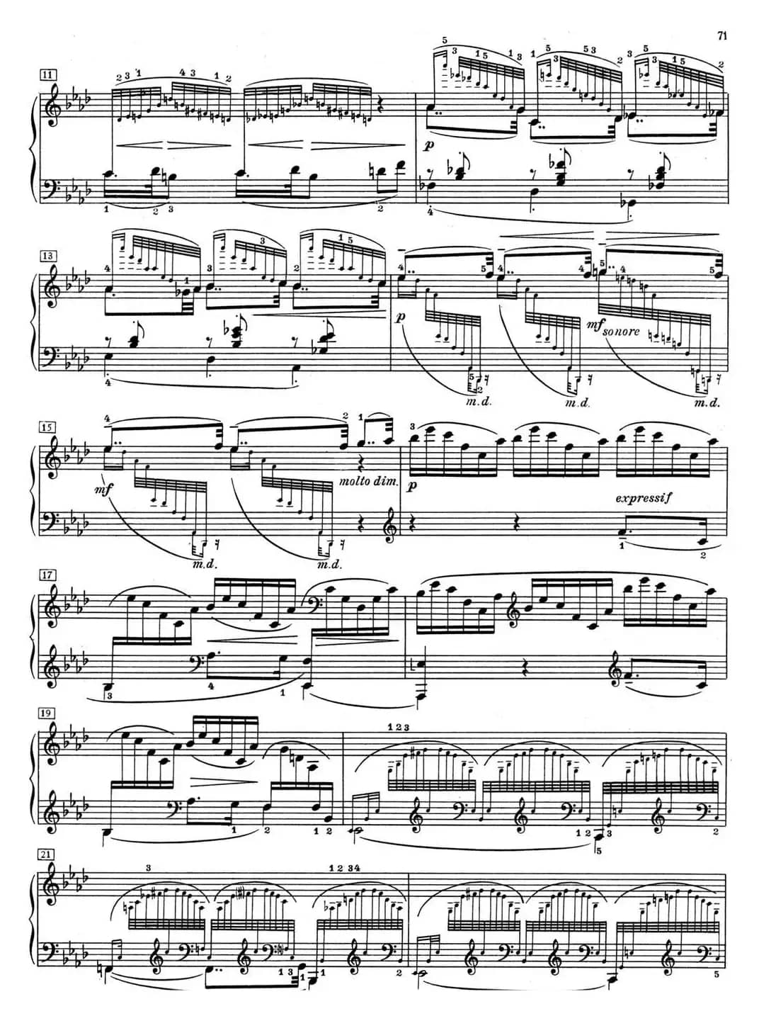 德彪西12首钢琴练习曲（11 琶音练习v1.0 arpèges composés）