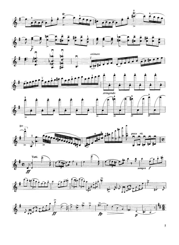 第七协奏曲Op.76（小提琴分谱）