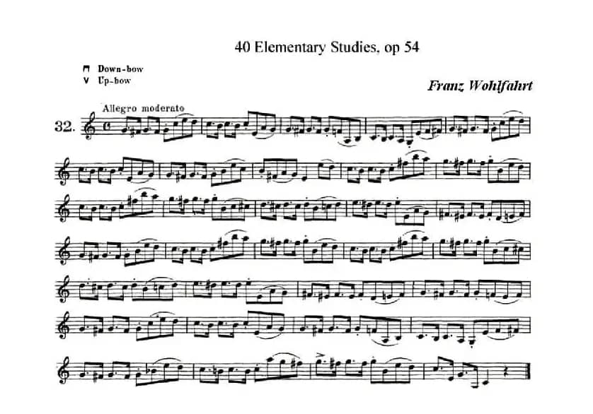 40首小提琴初级技巧练习曲之32