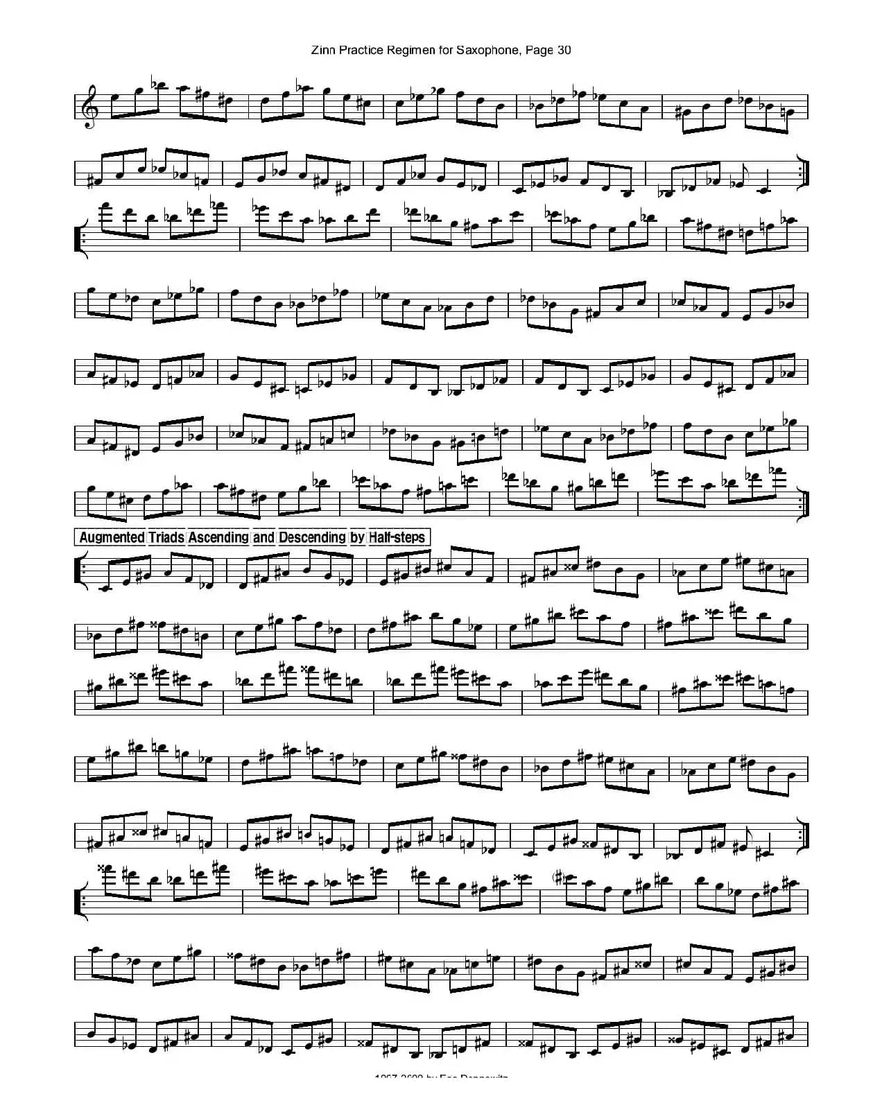 ZinnRegimenSax2009练习曲