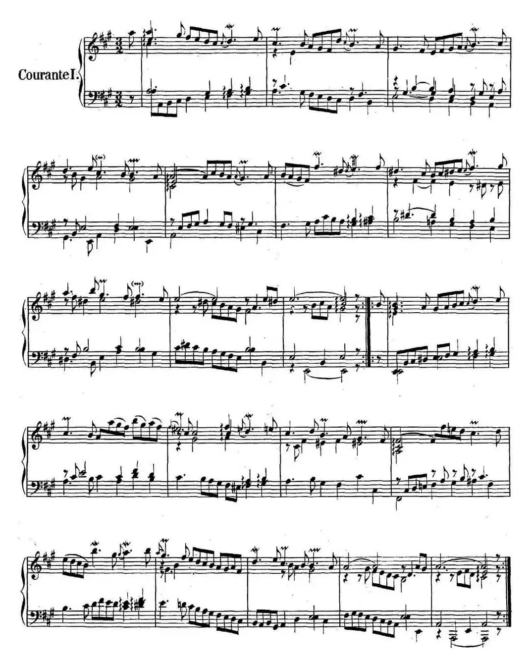 英国组曲No.1 巴赫 A大调 1st Suite BWV 806