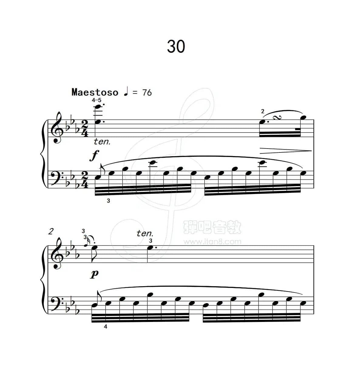 练习曲 30（克拉莫钢琴练习曲60首）