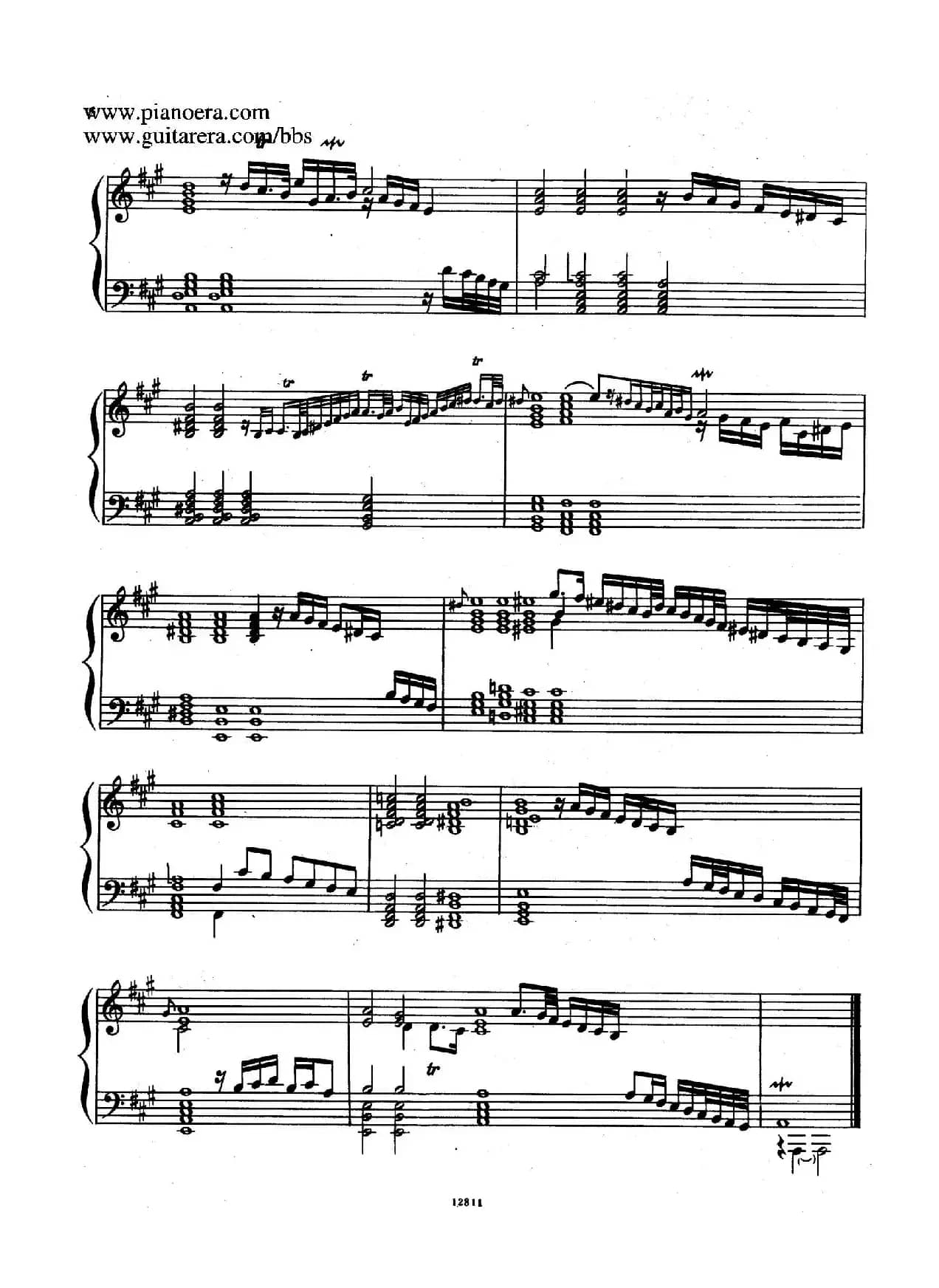 Suite No.1 in A Major HWV 426(A大调第一组曲)