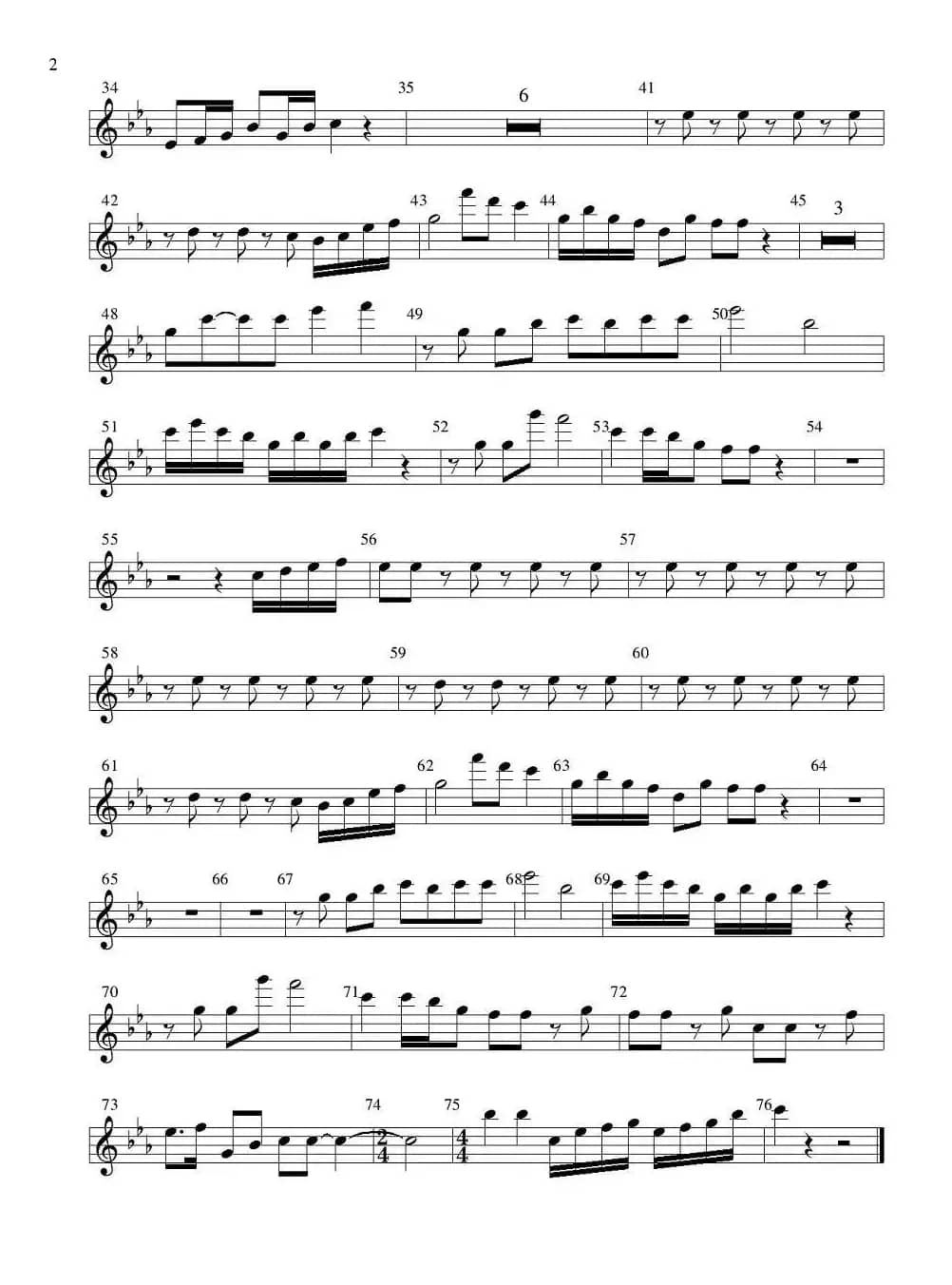 老司机（管弦乐队分谱—弦乐部分）