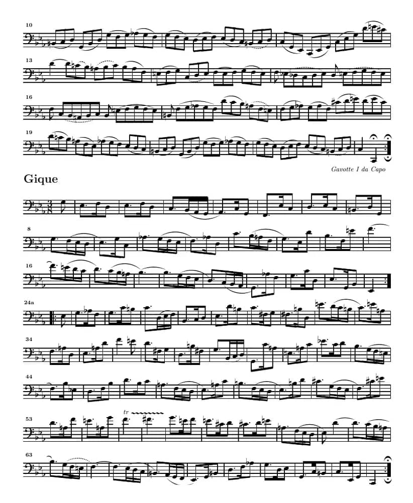 巴赫《大提琴无伴奏六首组曲》：Suite Ⅴ