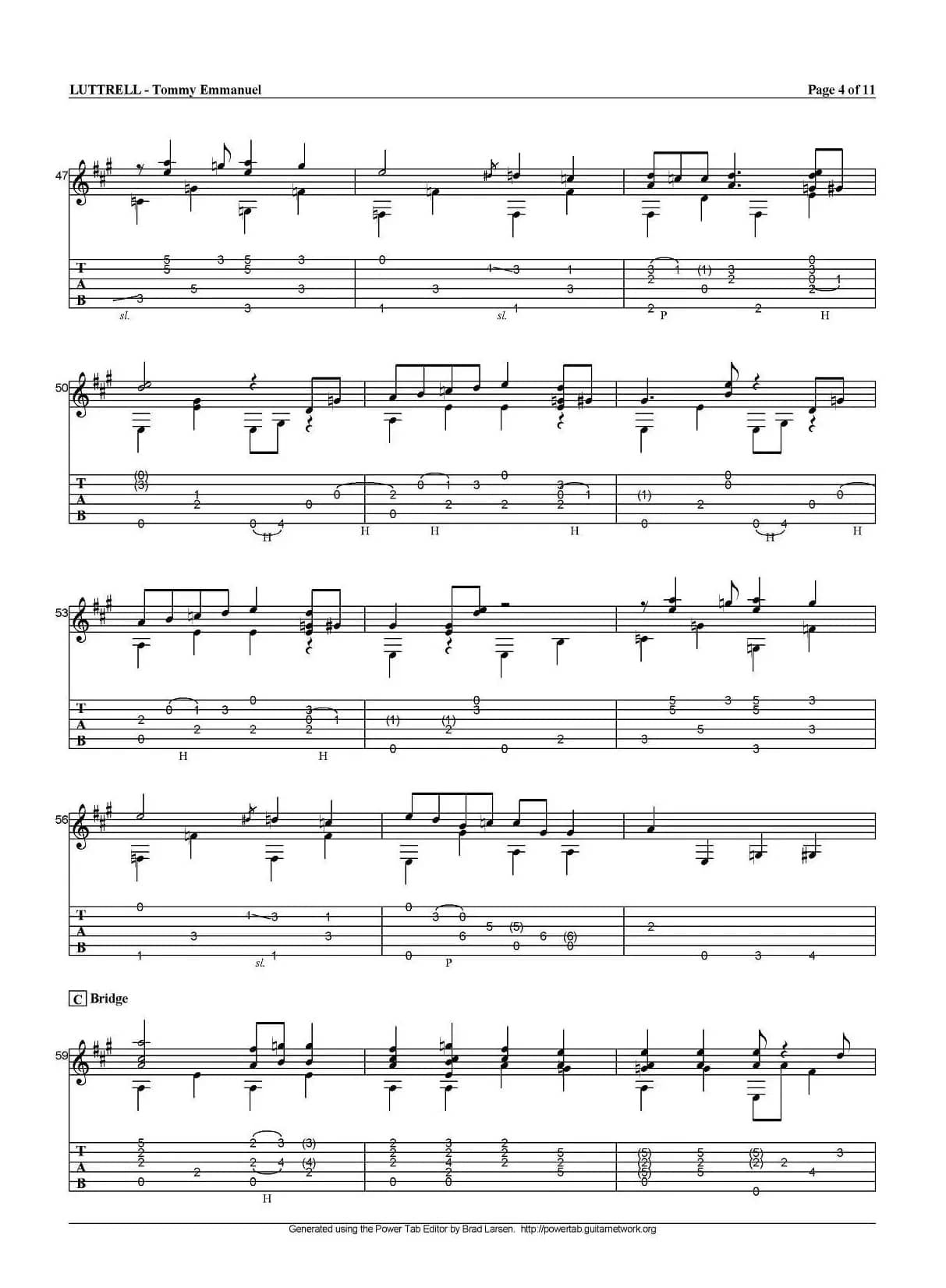 tommy emmanuel：luttrell（指弹吉他）