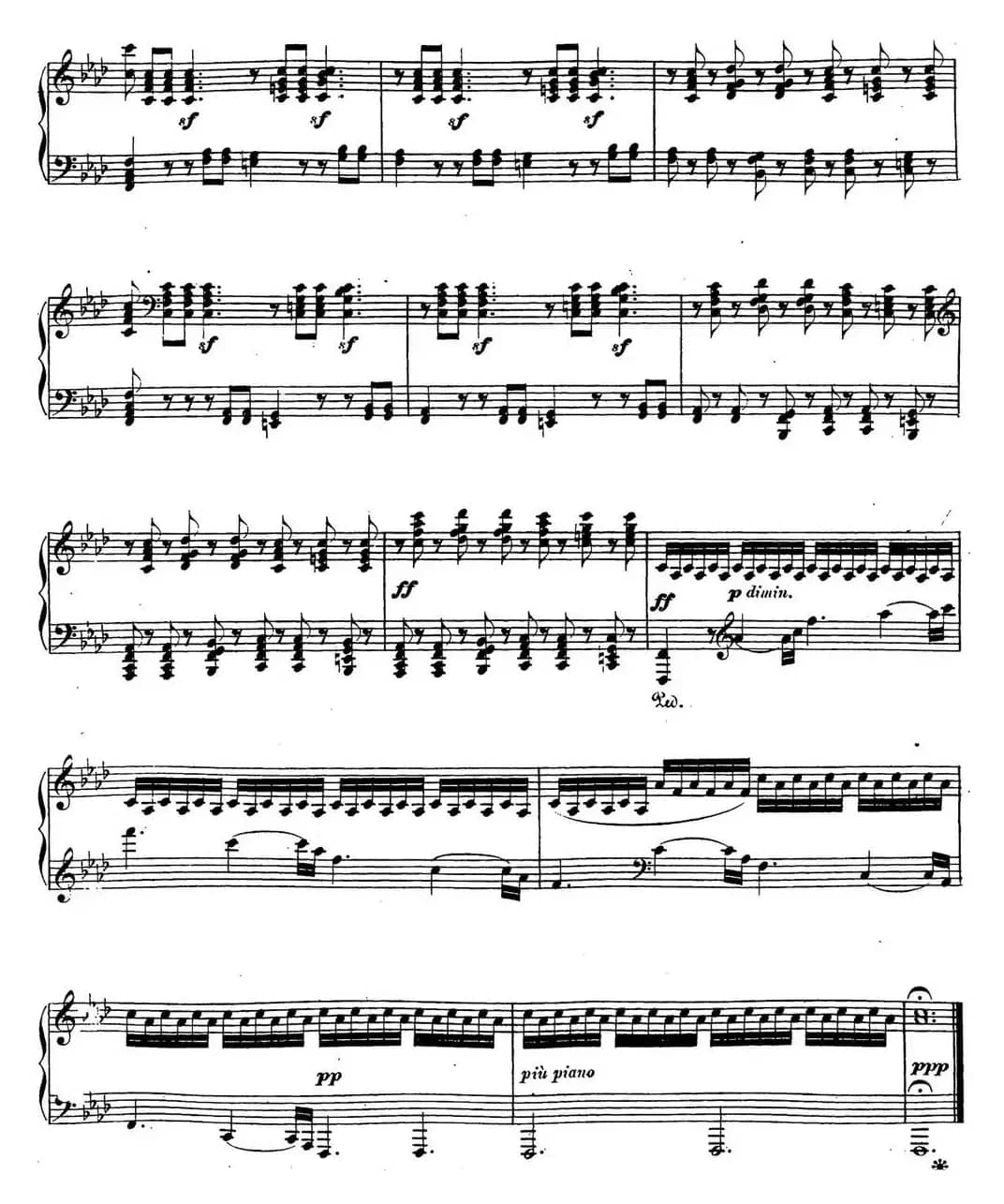 贝多芬钢琴奏鸣曲23 热情 f小调 Op.57 F minor