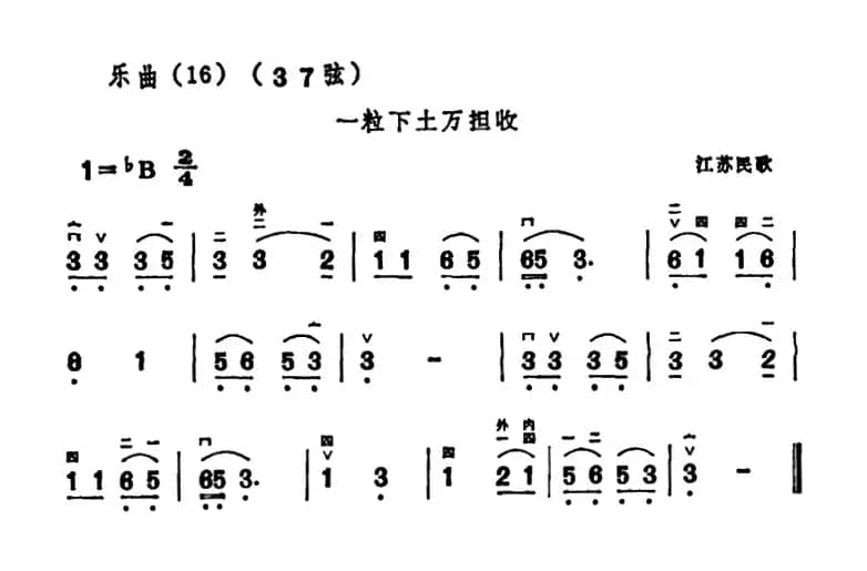 一粒下土万担收