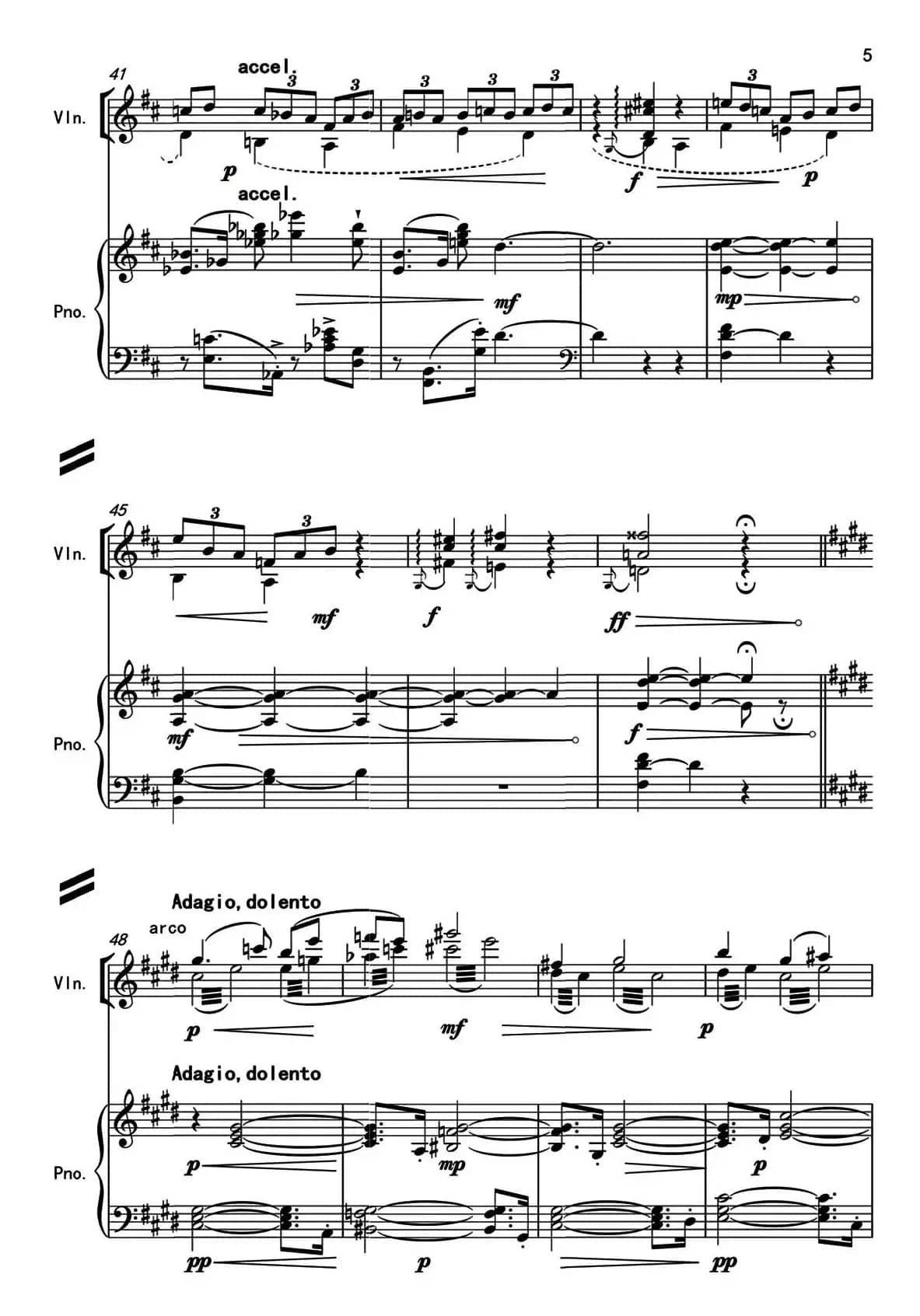 梦之随想（小提琴+钢琴伴奏）