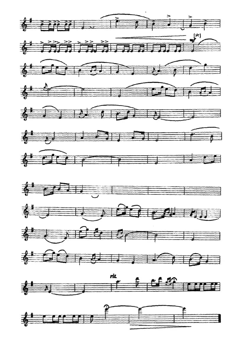 草原骑兵（笙、五线谱版）