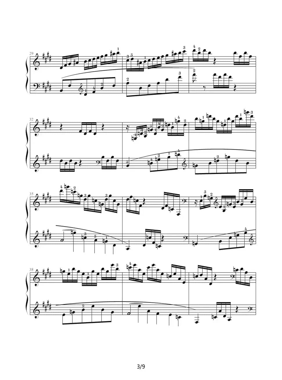 E大调练习曲（Op.72 No.1）