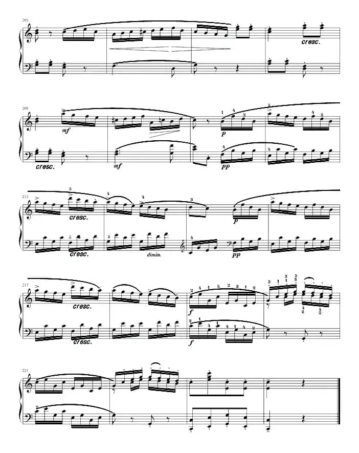 奏鸣曲（莫扎特C大调K.545-完整版）（寒风制谱版）