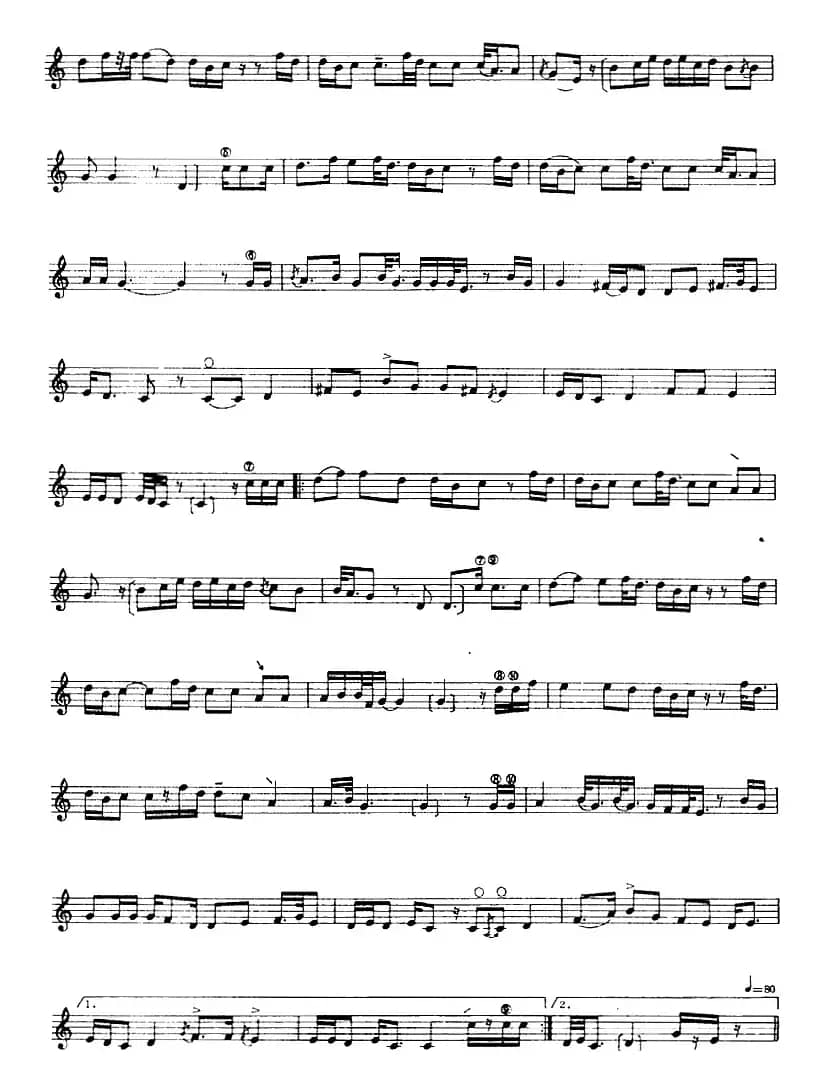 十二木卡姆：Ⅵ 乌扎勒木卡姆 287——297（主旋律谱）