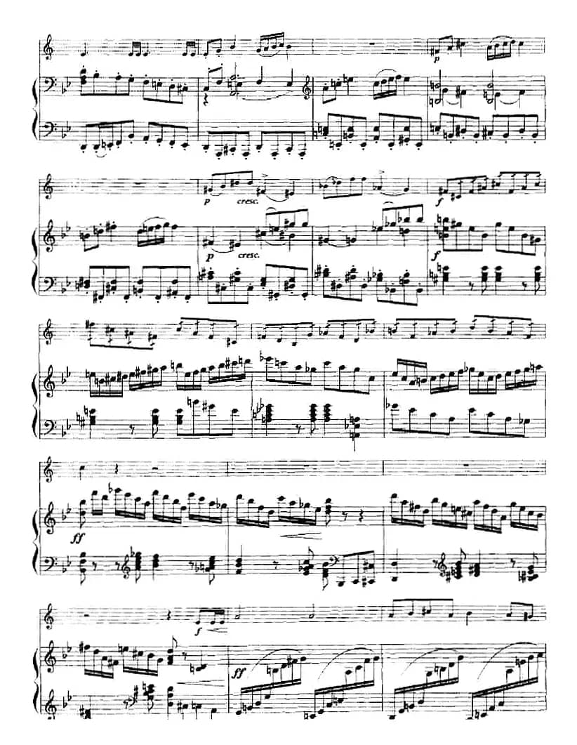 音乐会练习曲（小号+钢琴伴奏）