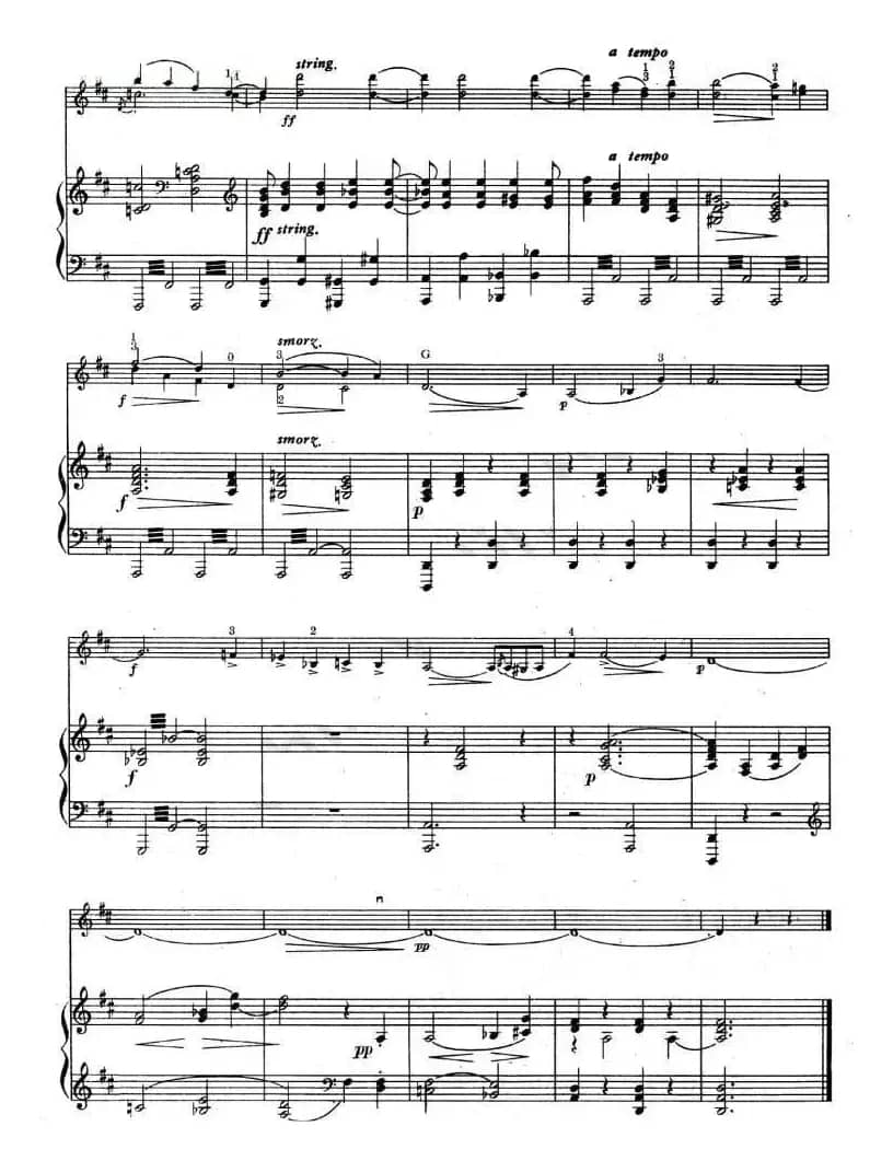 卡伐蒂那（小提琴+钢琴）