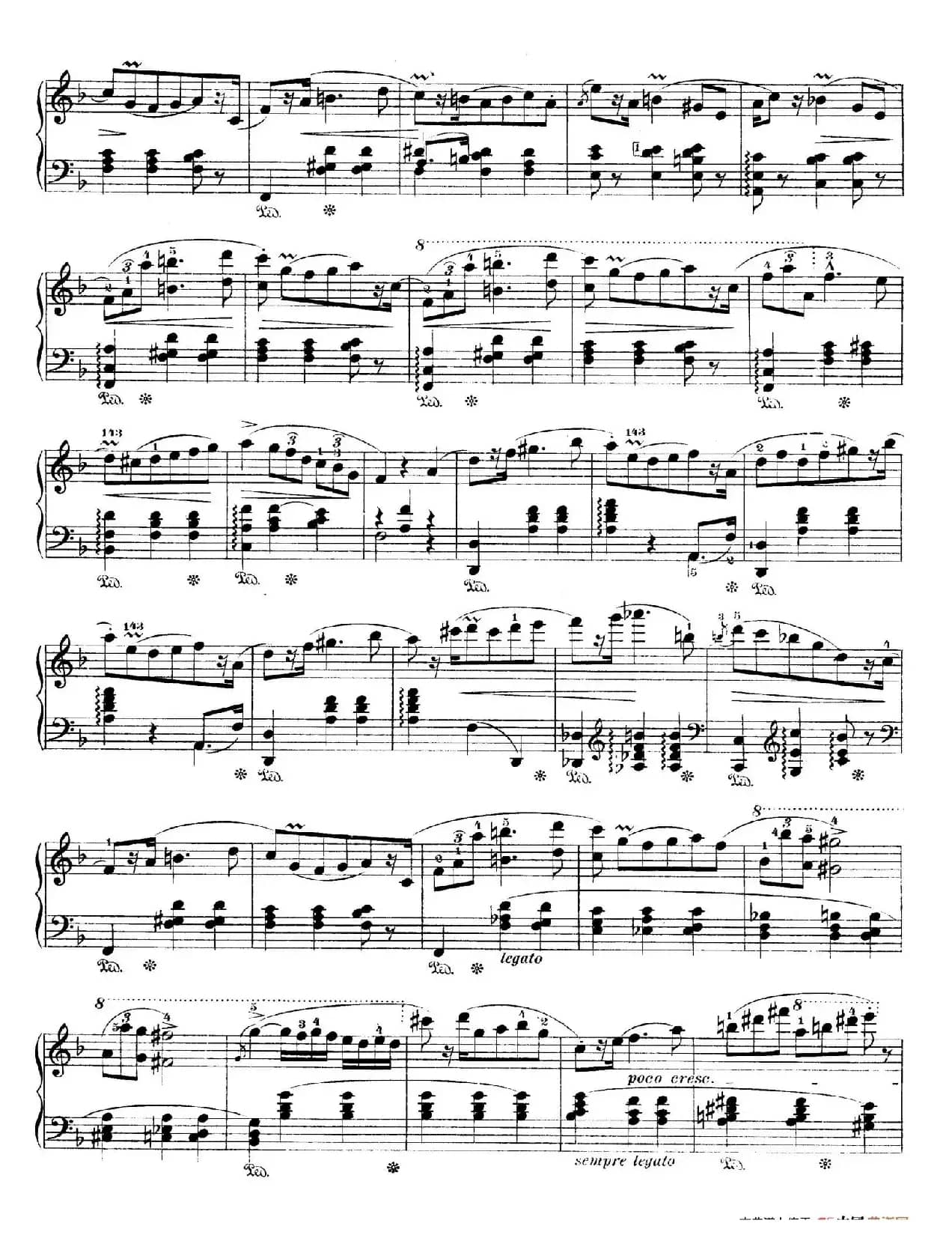 Rondo A La Mazurka Op.5（F大调玛祖卡舞曲型回旋曲）