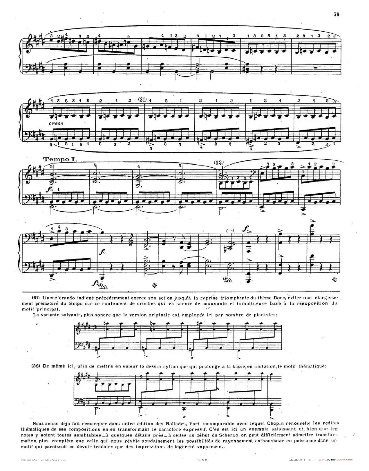 Scherzo No.4 in E Major Op.54(E大调第四谐谑曲·柯尔托教学版)