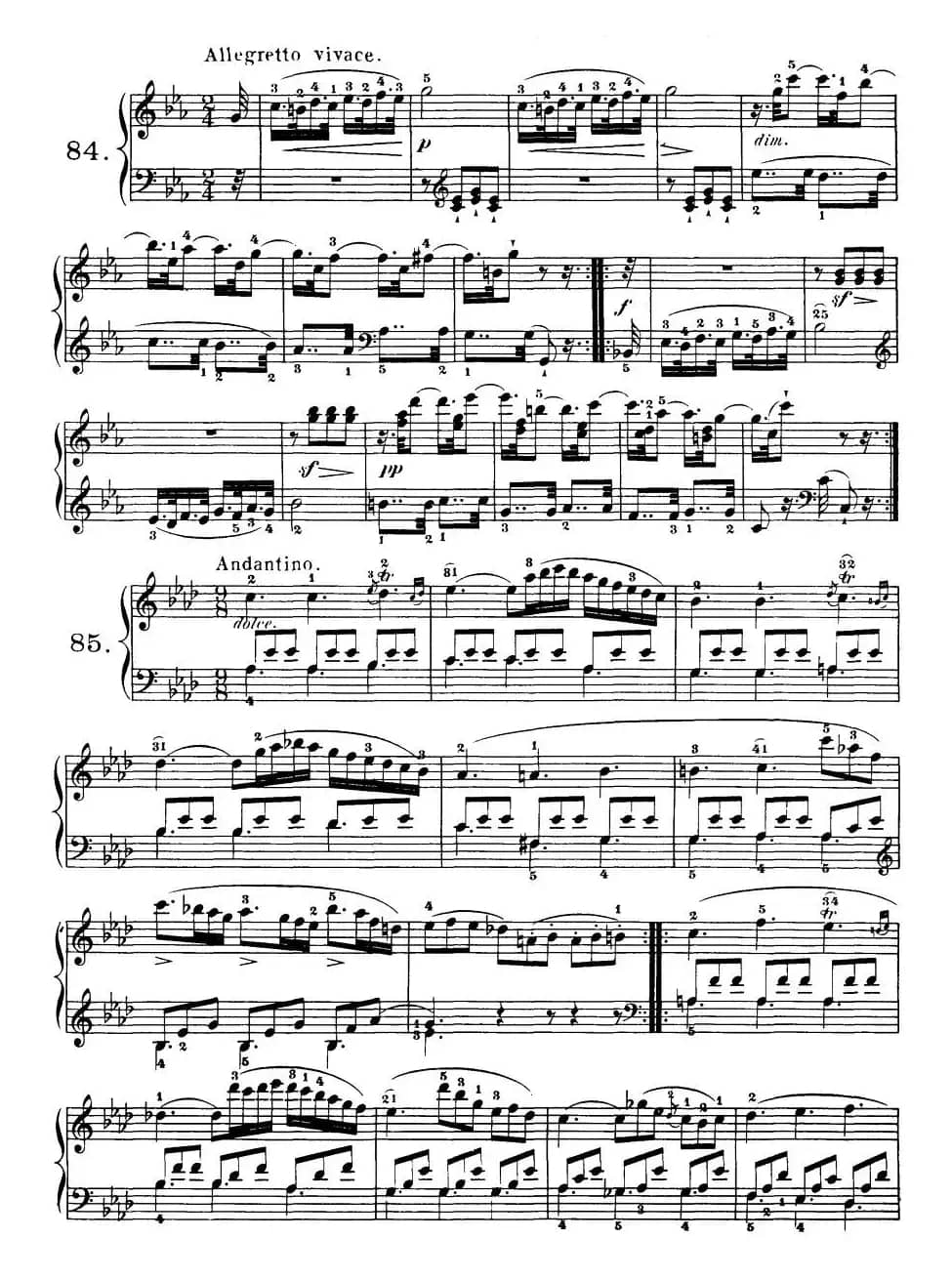 Czerny - 100 Progressive Studies Op.139（84—90）