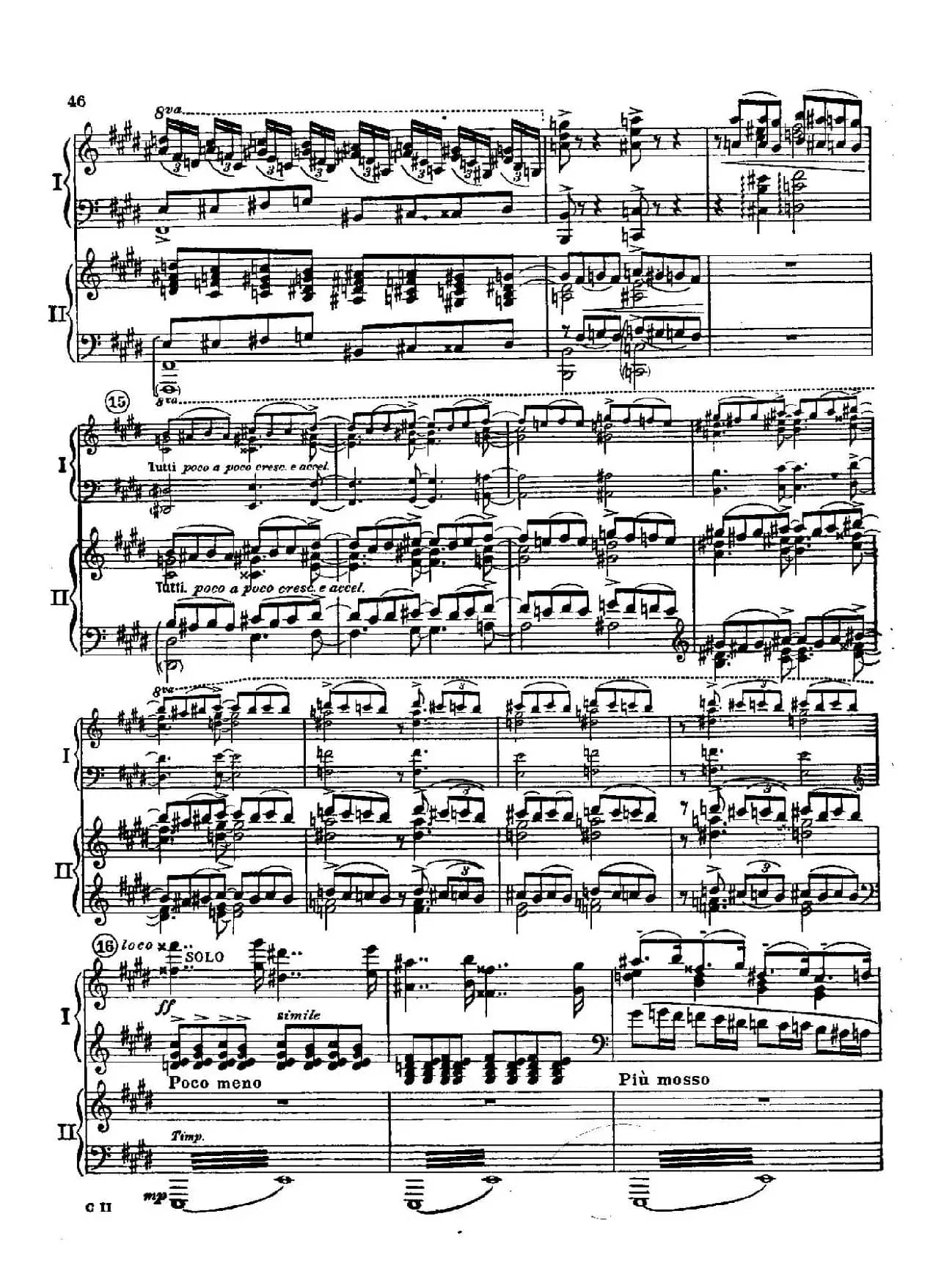 F大调爵士钢琴协奏曲（美版双钢琴原谱 P41—50）