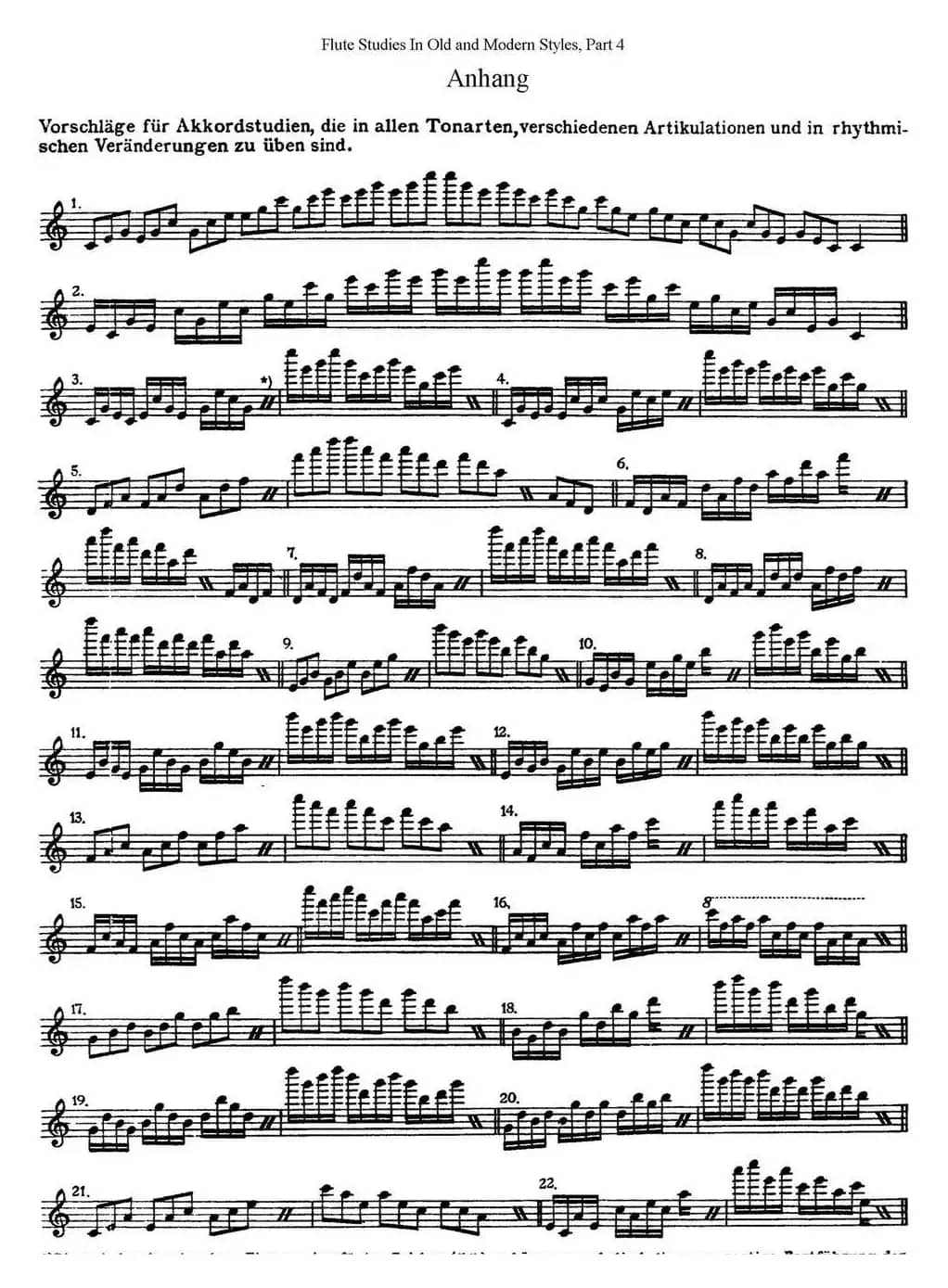 斯勒新老风格长笛练习重奏曲（第四部分）（NO.24）