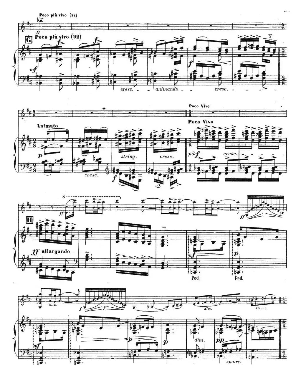 伊萨伊作品集：Chant d'hiver（小提琴+钢琴伴奏）