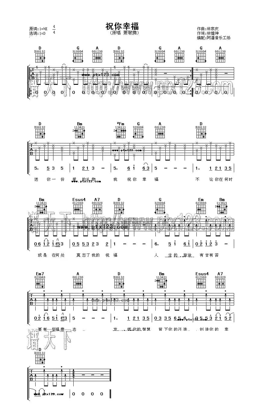 祝你幸福（阿潘编配版）