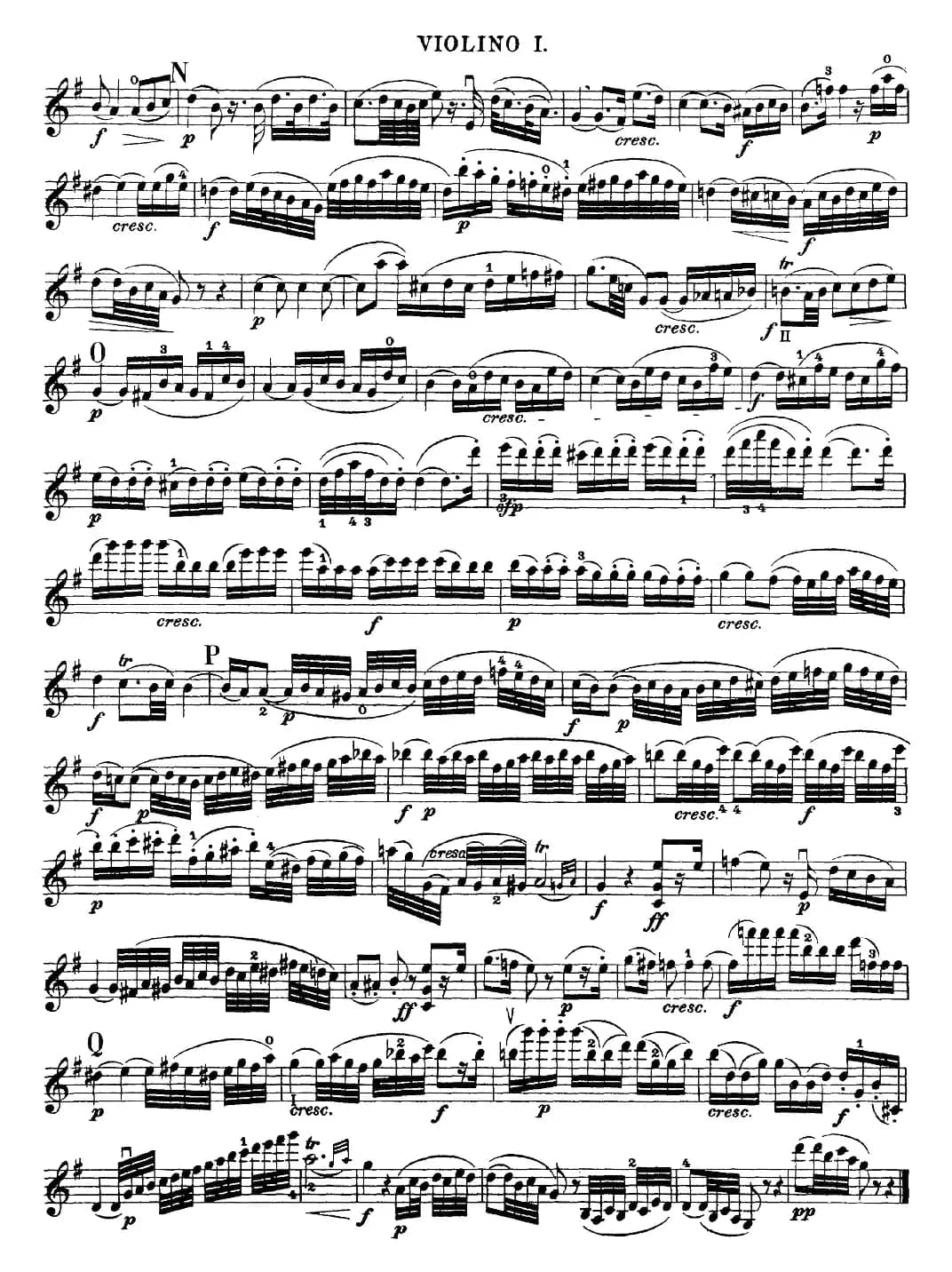 Mozart《Quartet No.20 in D Major,K.499》（Violin 1分谱）