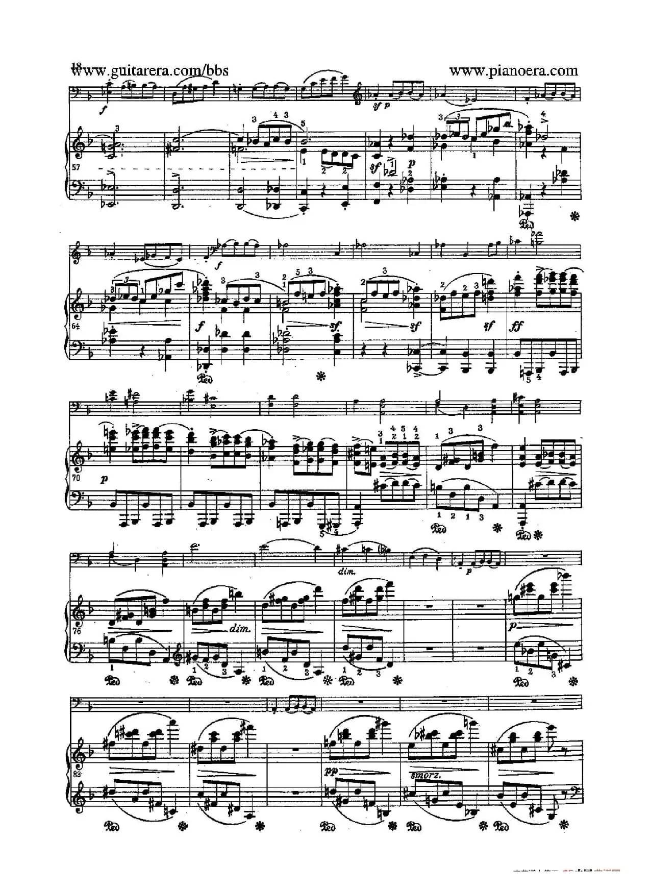 Sonata for Cello and Piano in g Minor Op.65（g小调大提琴奏鸣曲·大提琴+钢琴）