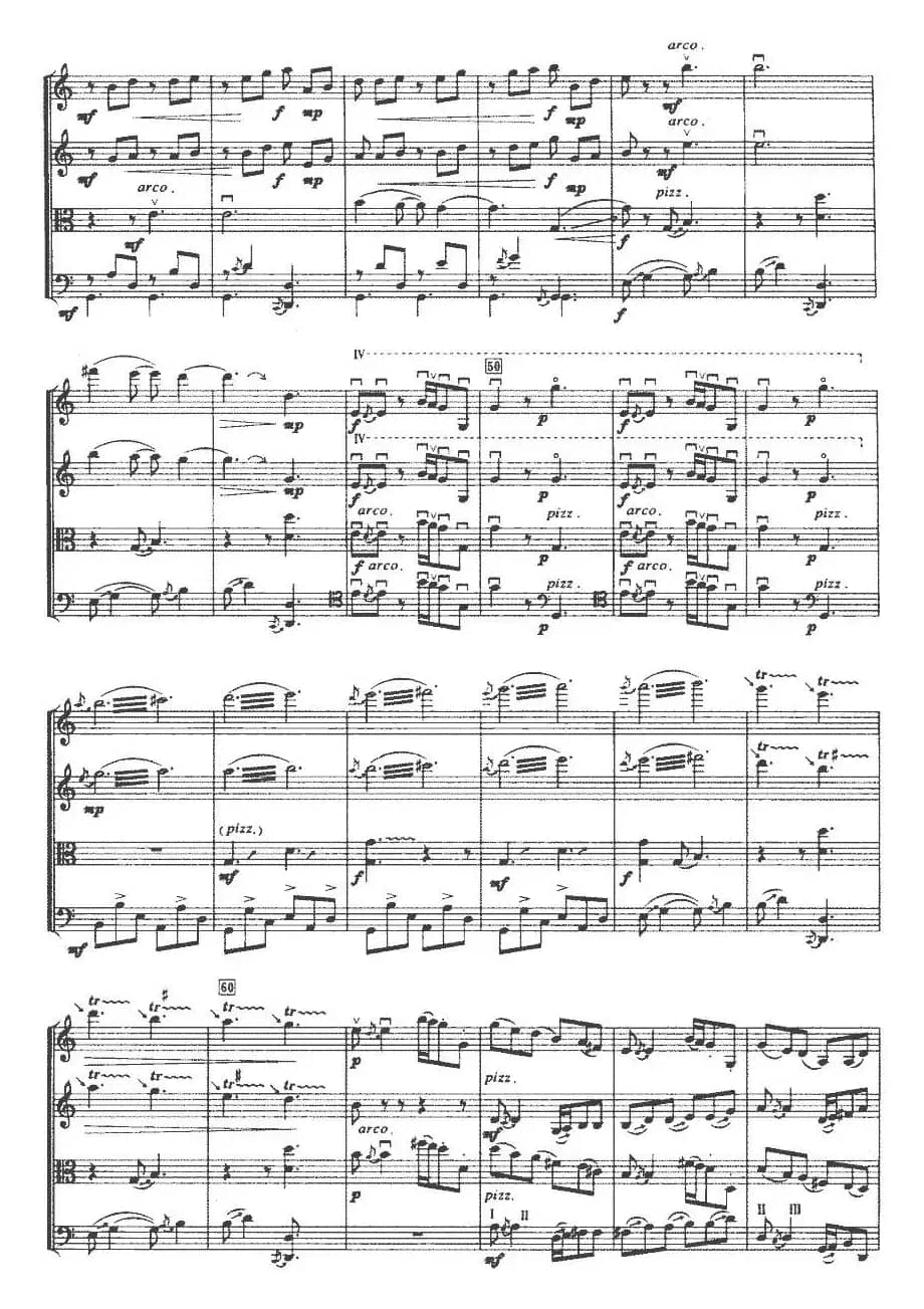 酒狂（弦乐四重奏）