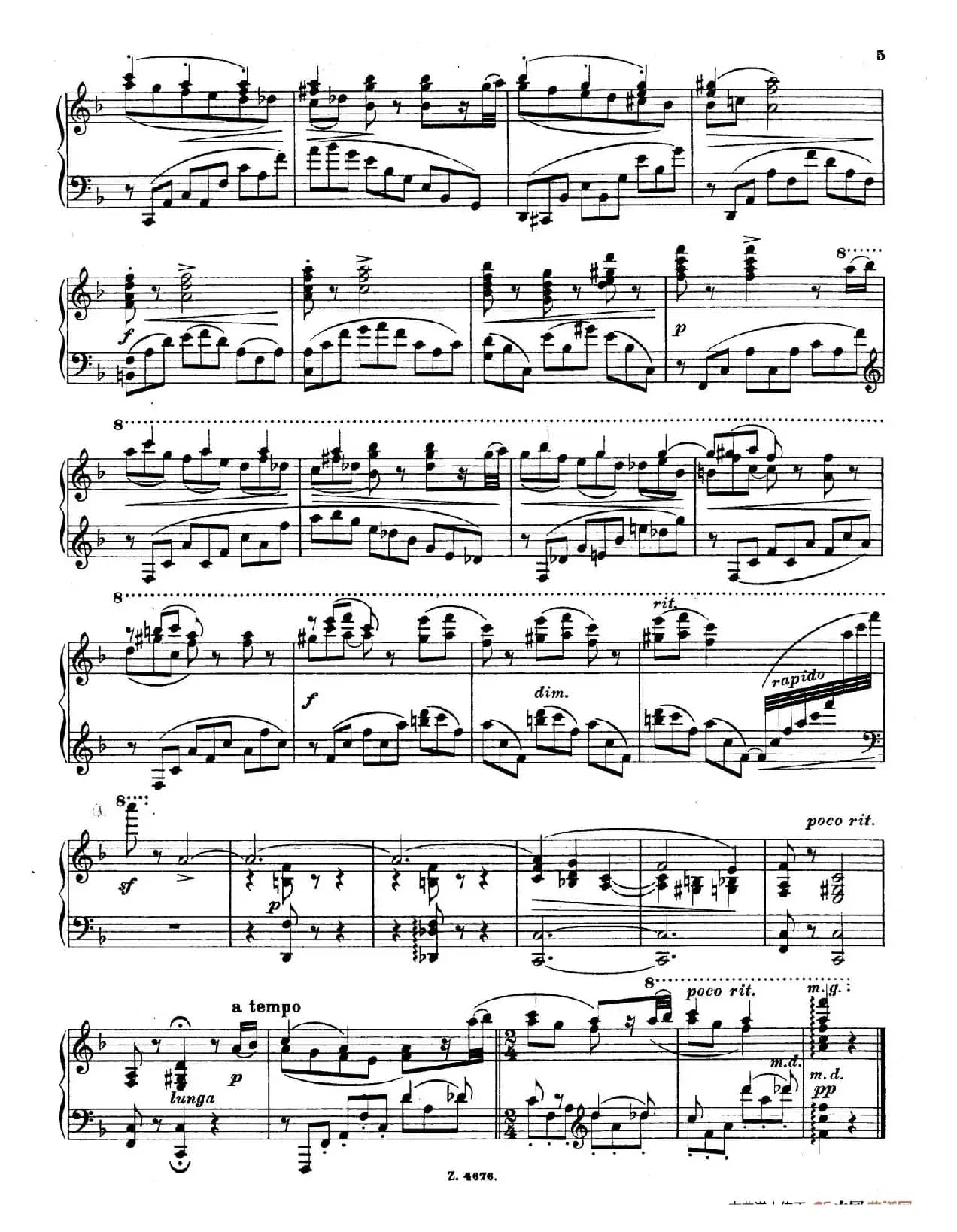 Charakterskizzen Op.40(个性素描 2. 往事 Jadis)