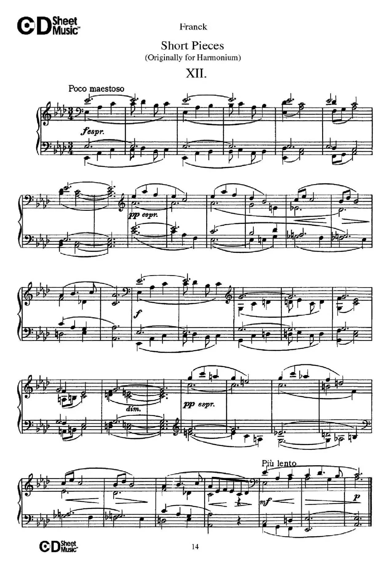 18 Short Pieces（18首小品·Ⅻ）