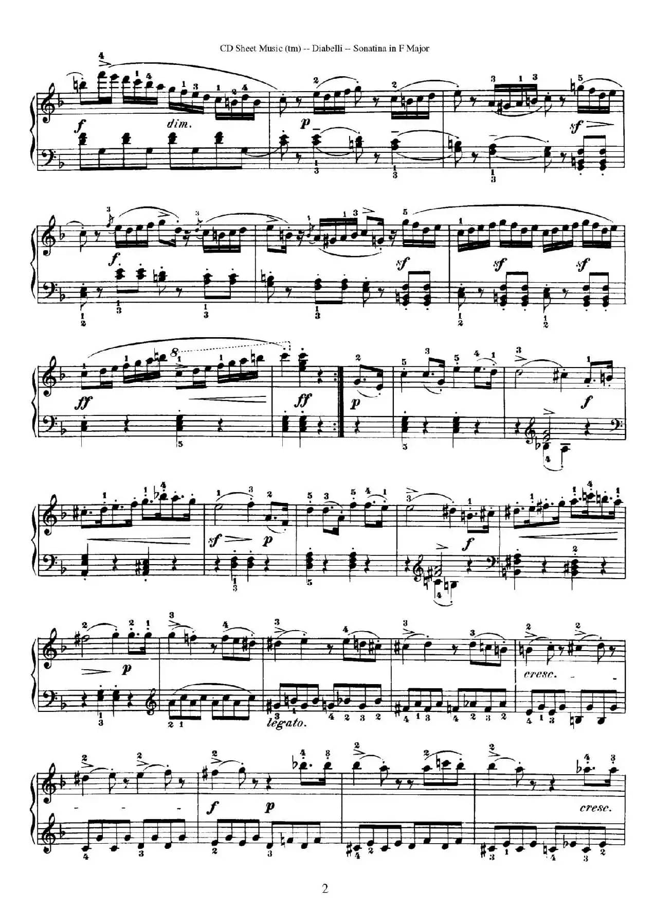 4 Piano Sonatinas（4首钢琴小奏鸣曲）（Op.151 No.3）