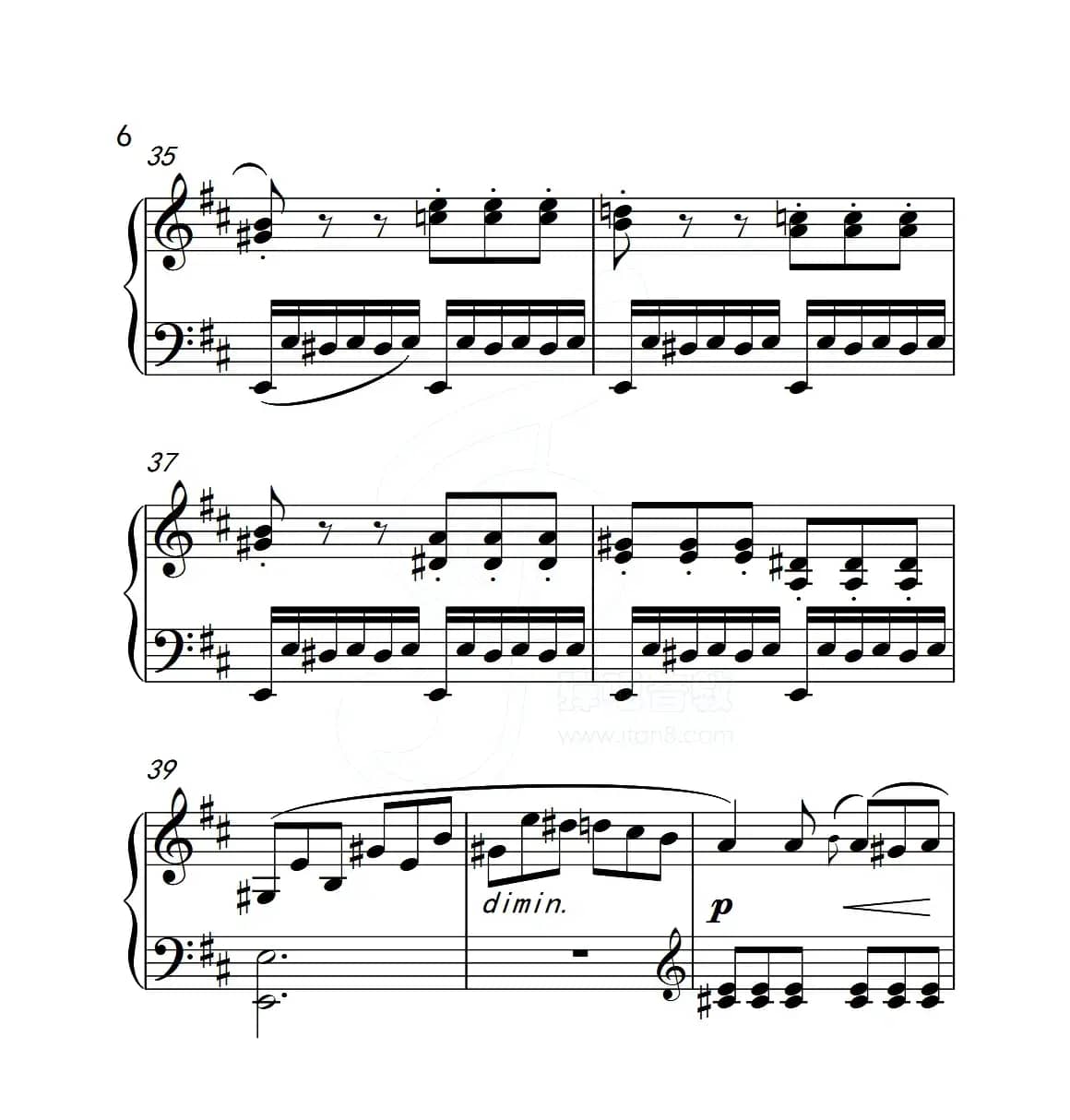 第五级B组 回旋曲（中国音乐学院钢琴考级作品1~6级）