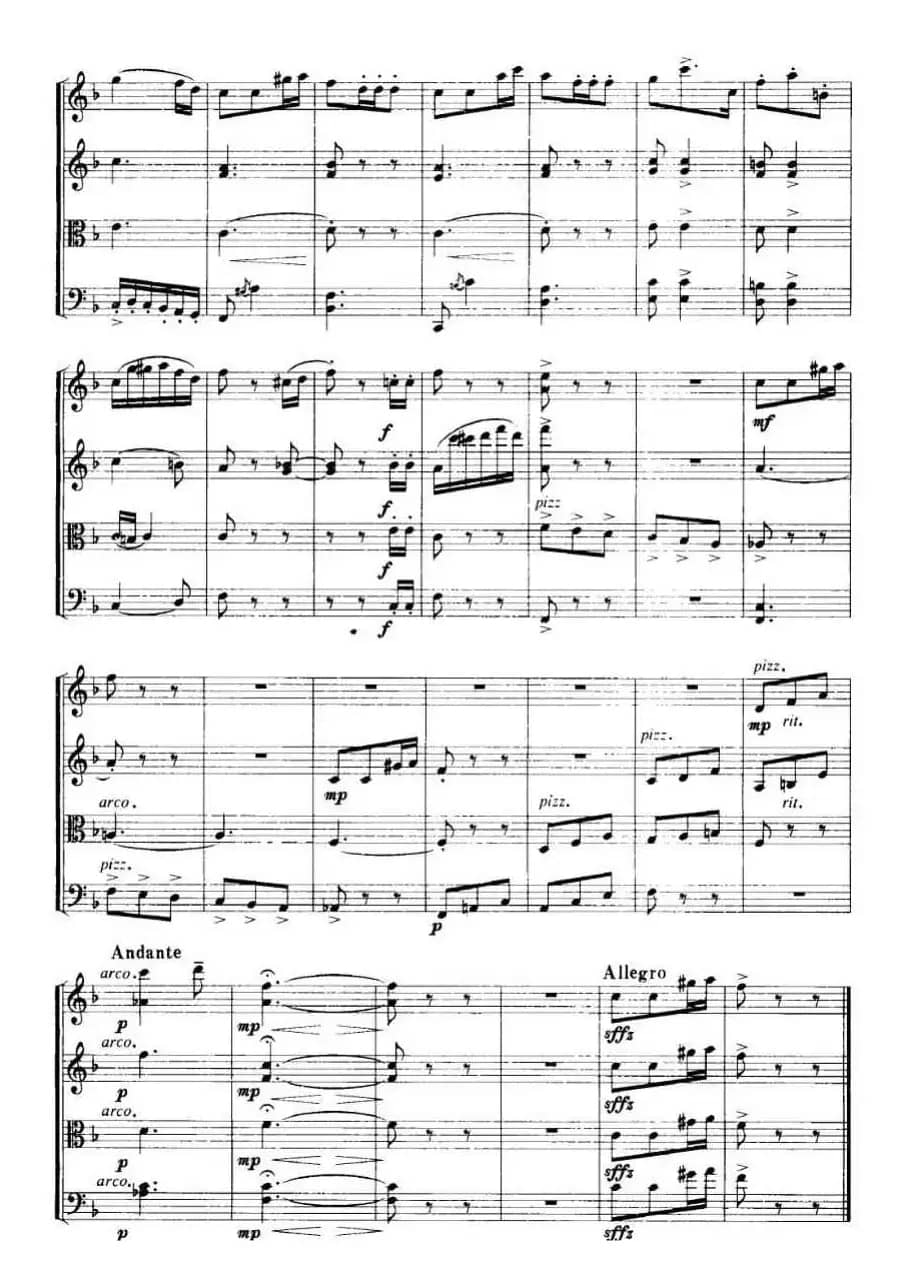 谣趣（弦乐四重奏）