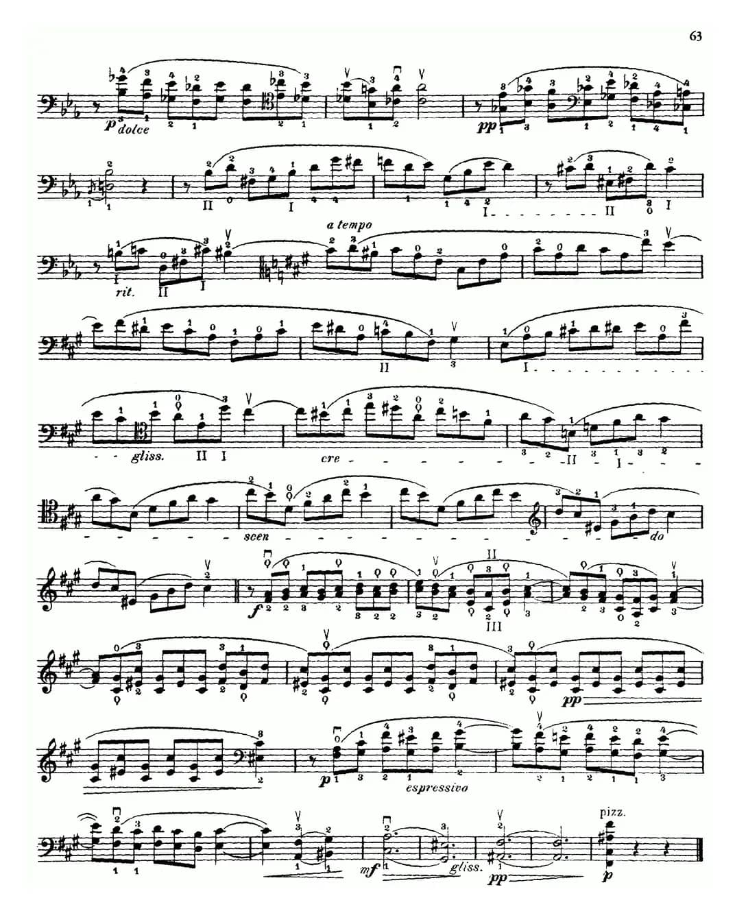 大提琴高级练习曲40首 No.29