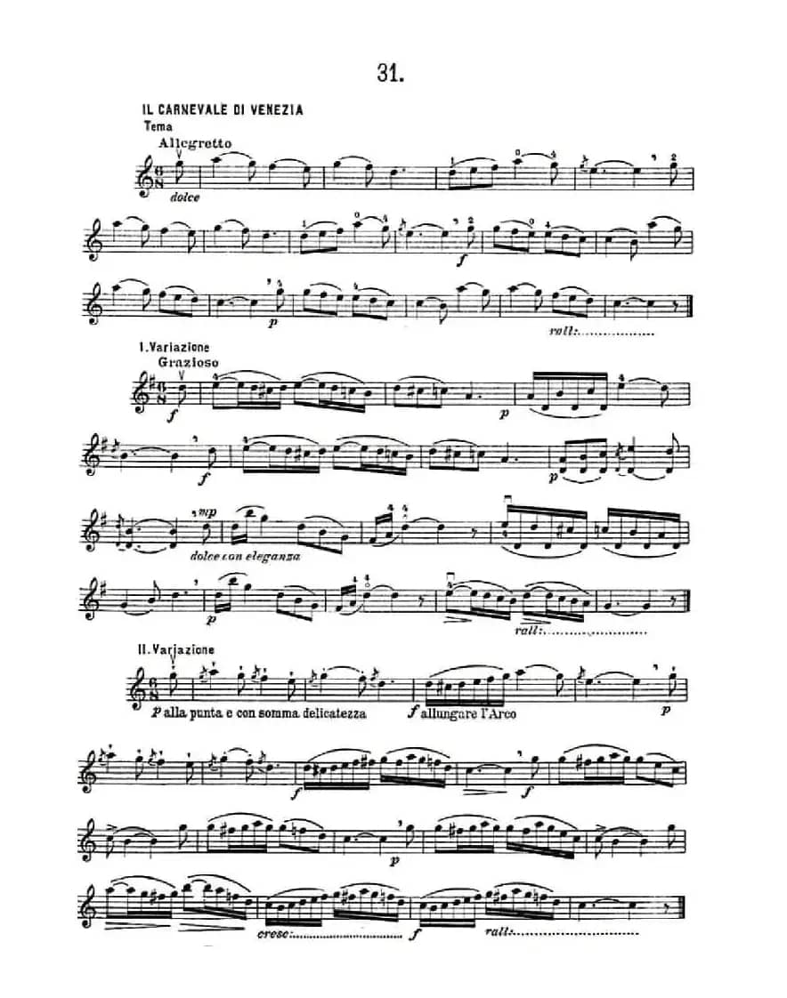 36 Studi Melodici E Facilissimi Op.48之31—36（36首容易旋律 作品.48）