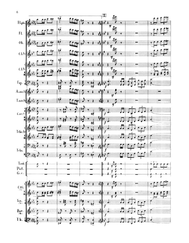 摩托化部队进行曲（军乐队总谱）