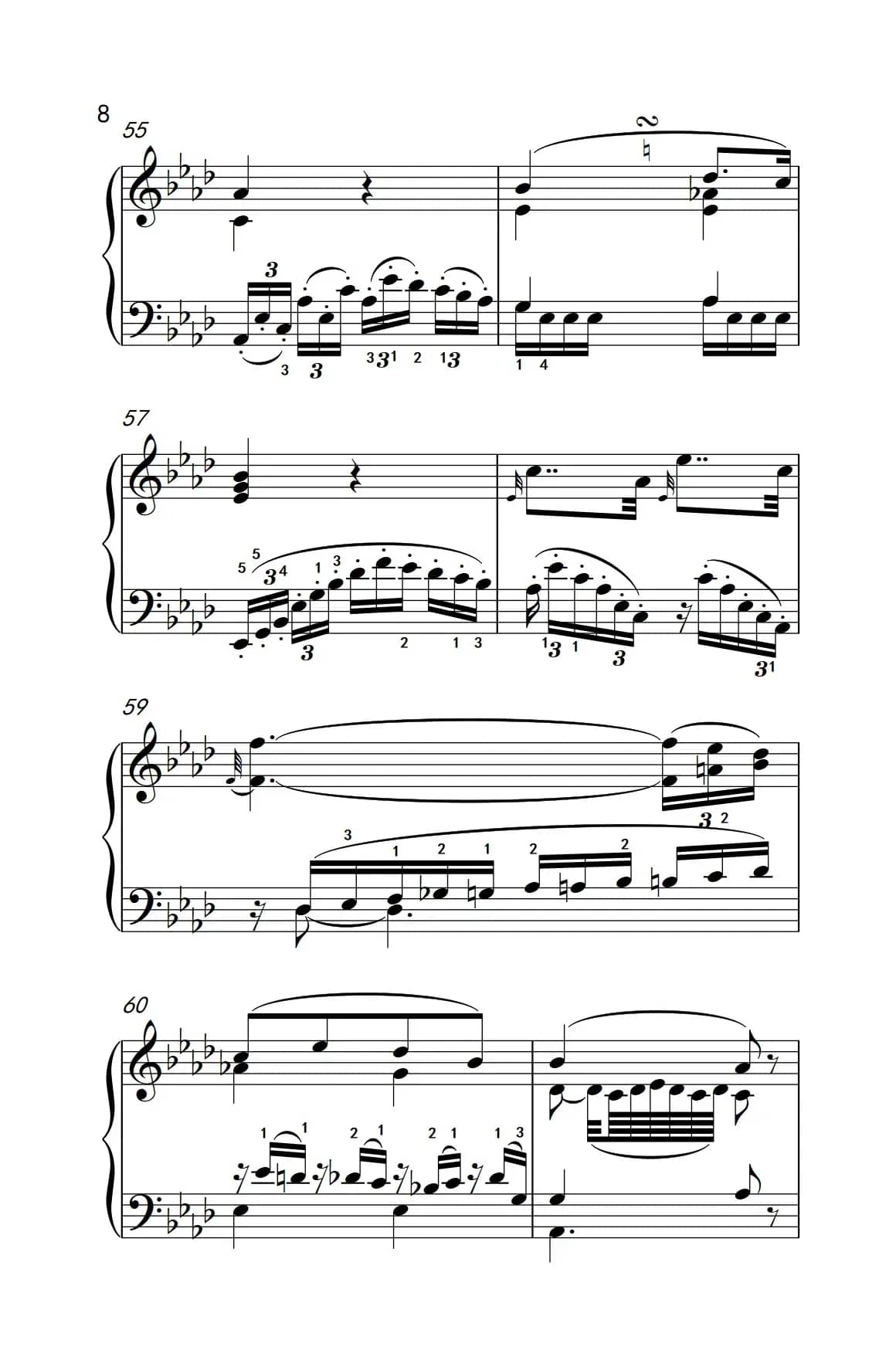 奏鸣曲 Opus 10 Nr.1 第二乐章（贝多芬奏鸣曲集 2）