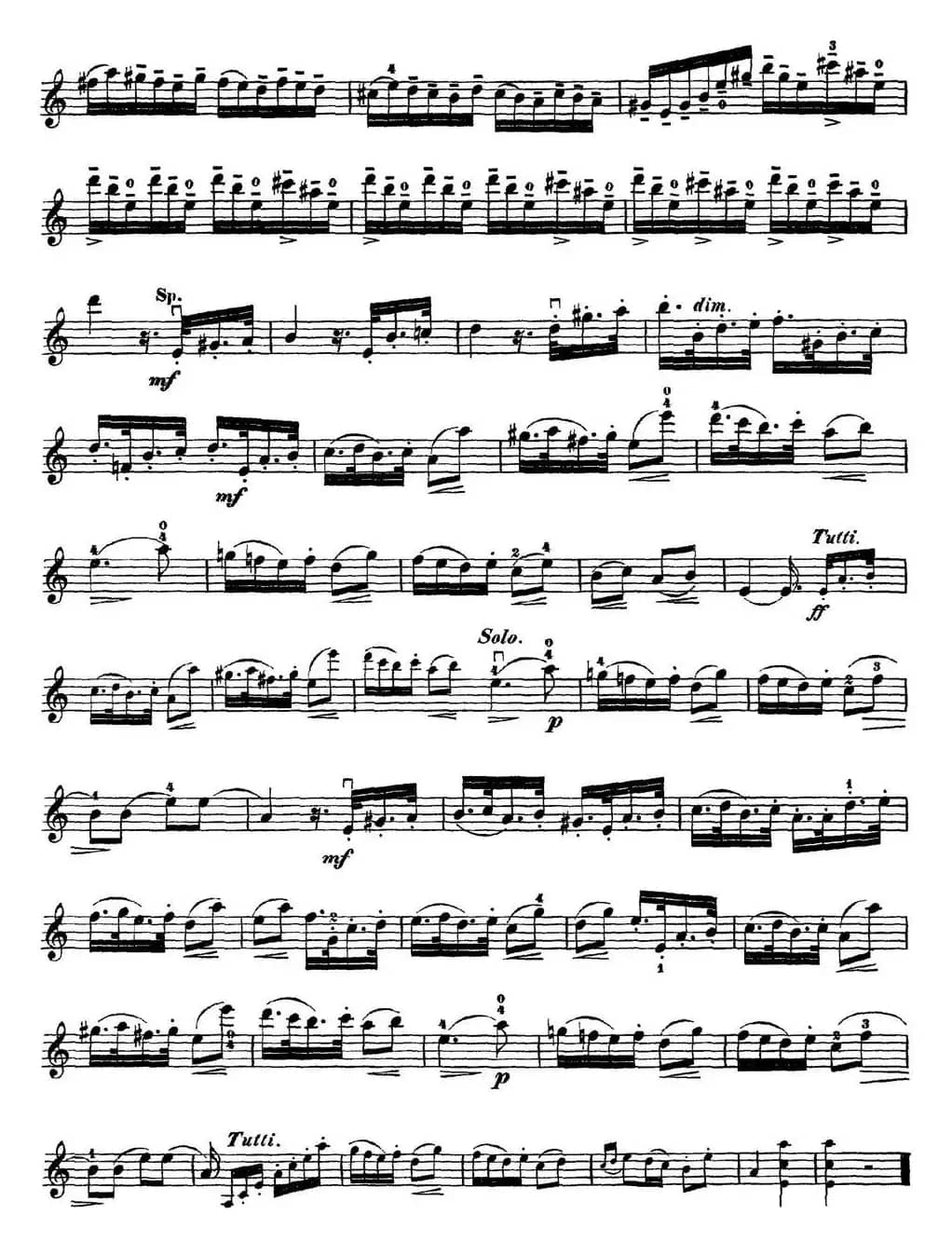 Rode Concerto No.7 in A Major（小提琴分谱）