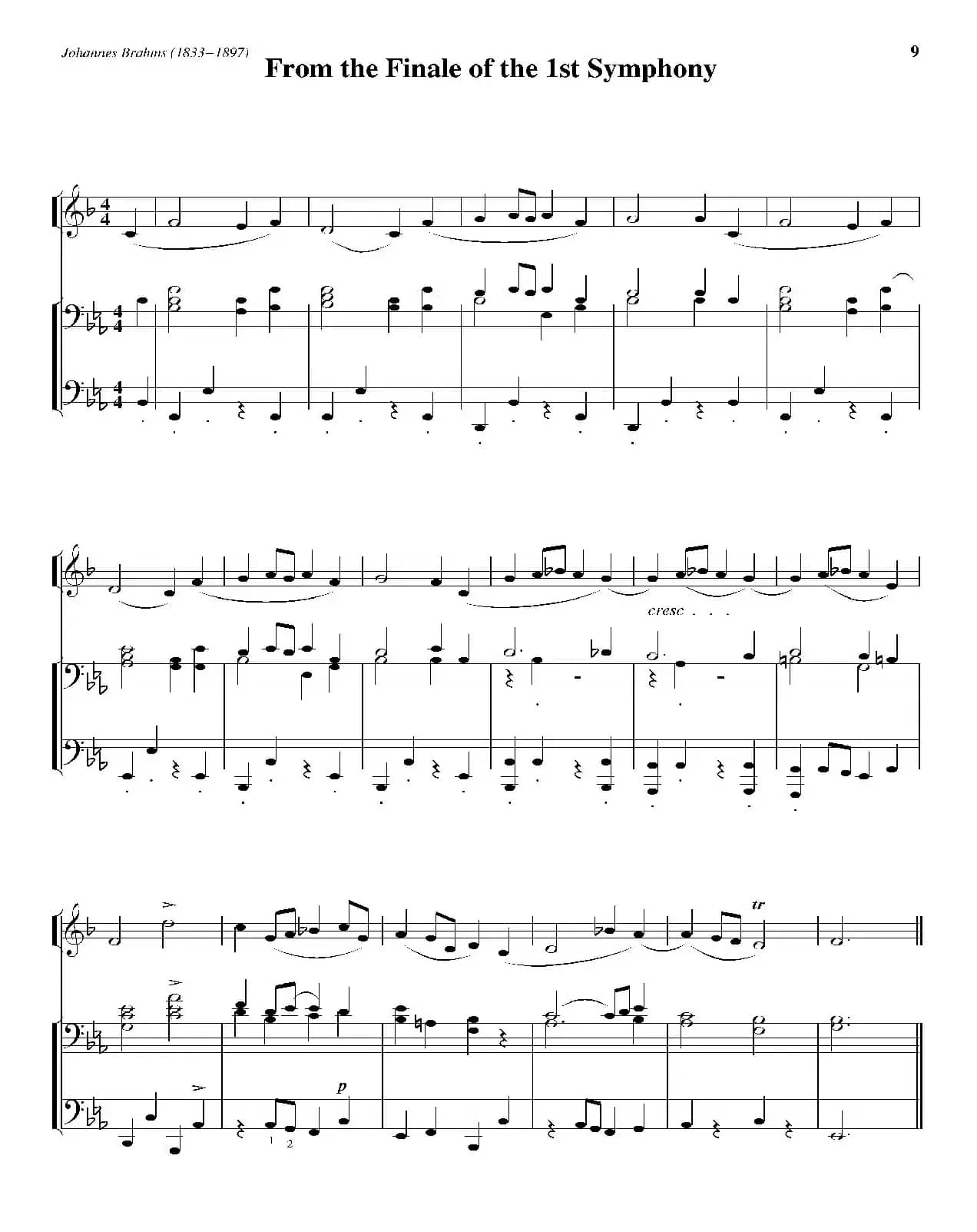 From the Finale of the 1st Symphony