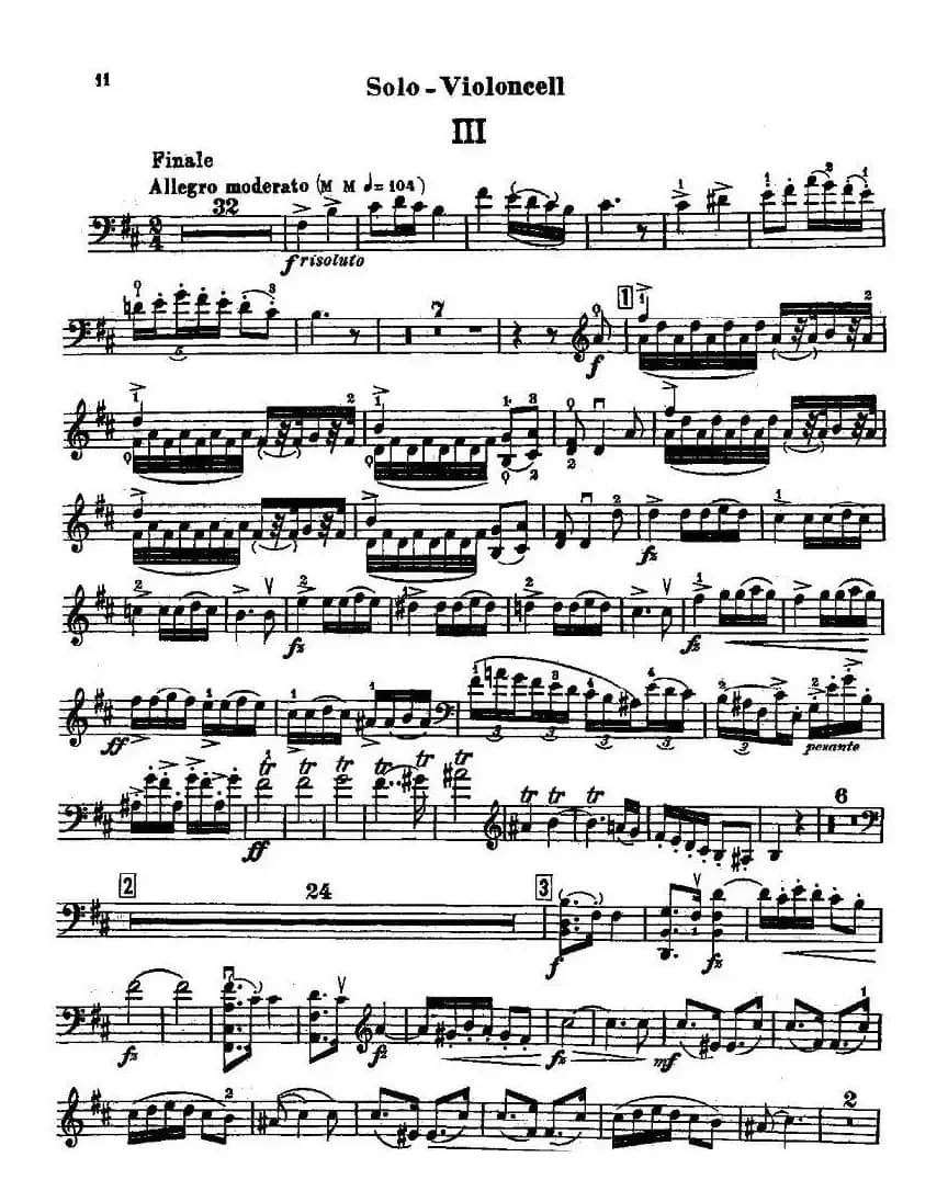 CELLO CONCERTO in B minor（大提琴）