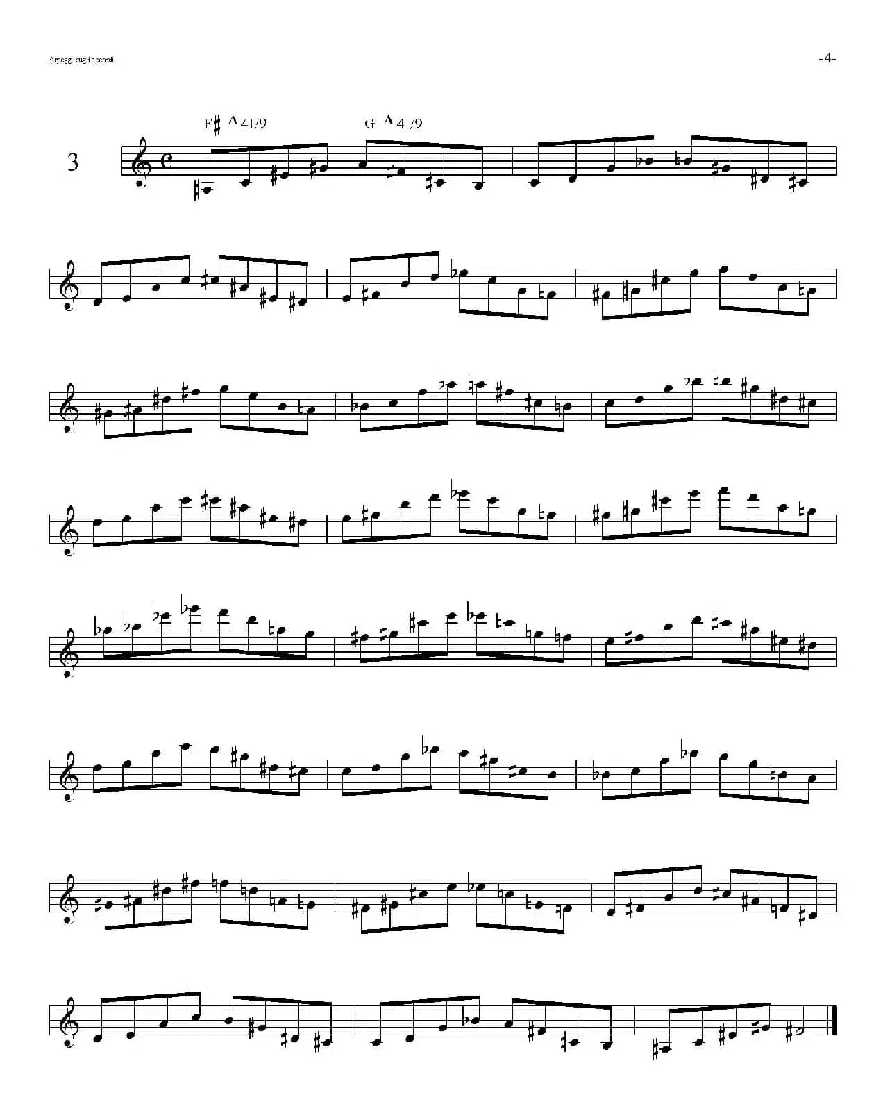 Sax Arpeggi sassofono F（音阶练习（上）1——5）