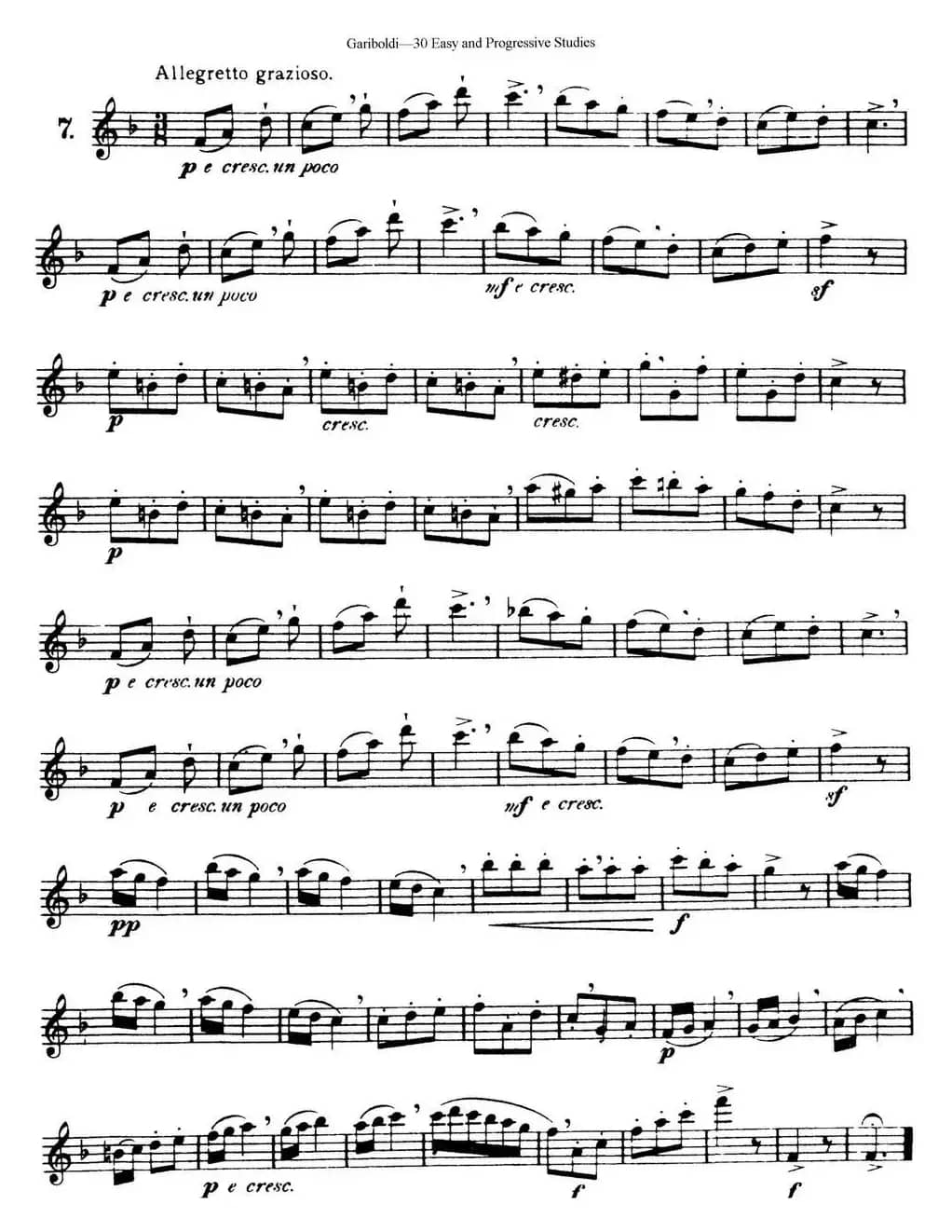 三十首基础及提高练习曲（NO.7）