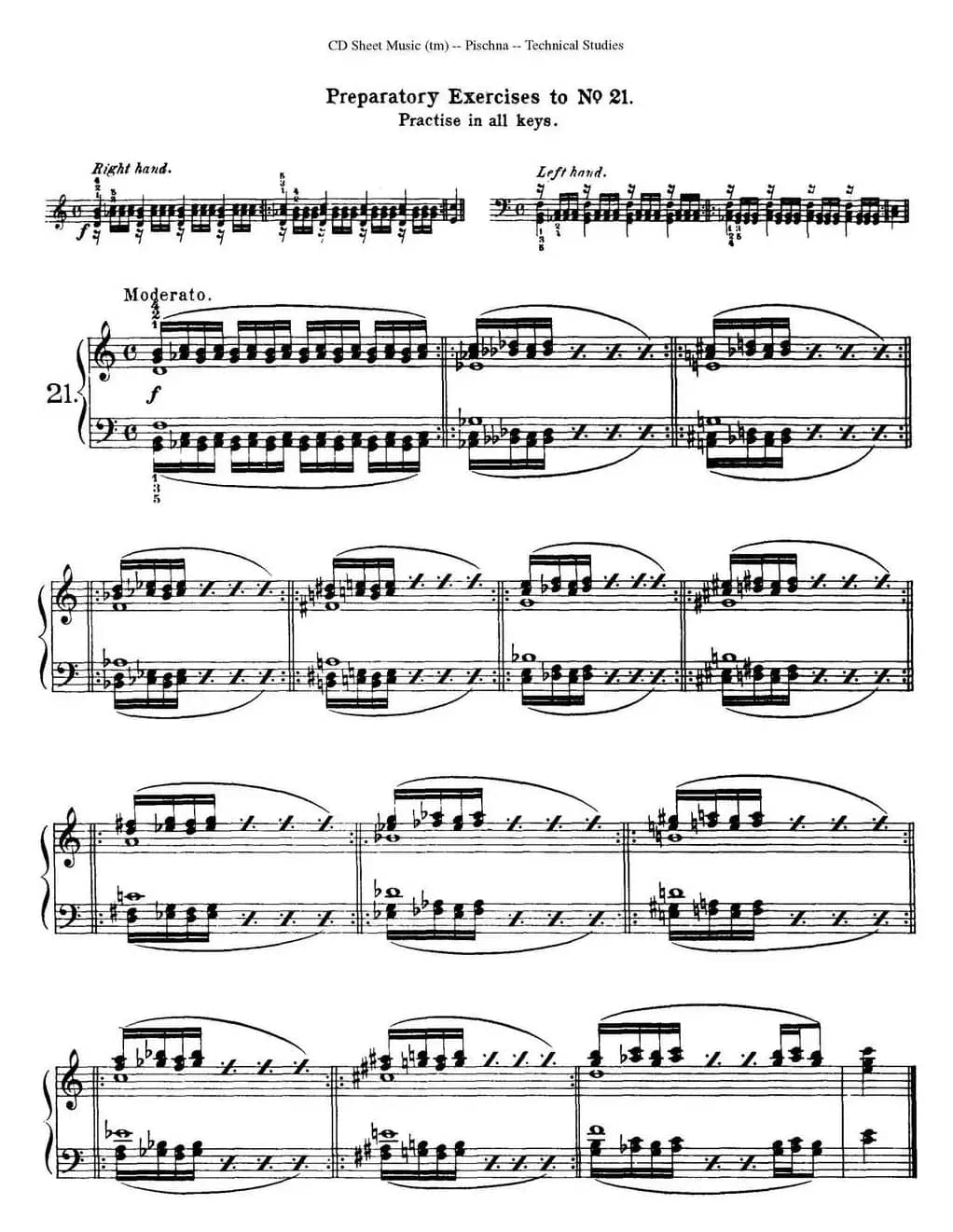 Technical Studies 60 Progressive Exercises(60首钢琴循序渐进练习曲 P31——40)