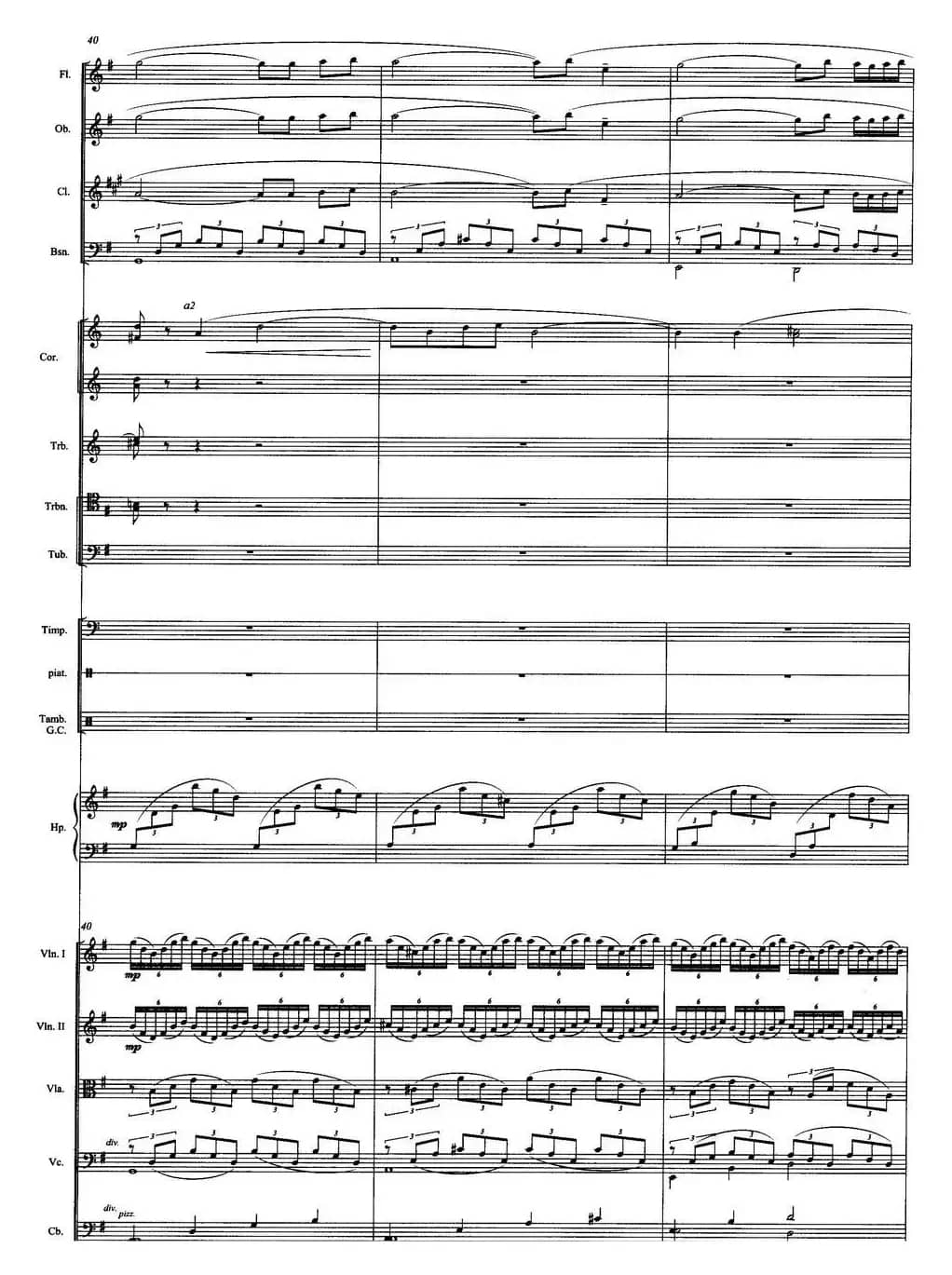 壮美的牧歌（交响音诗、总谱）