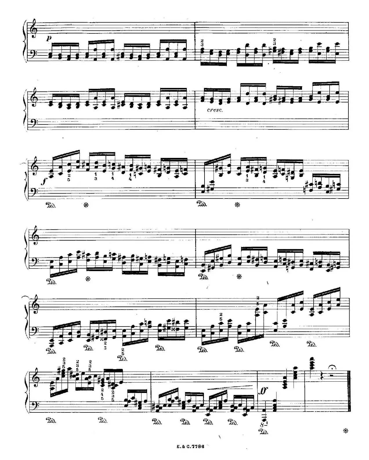 12 Etudes For The Left Hand Op.92 No.3(12首为左手而作的钢琴练习曲)